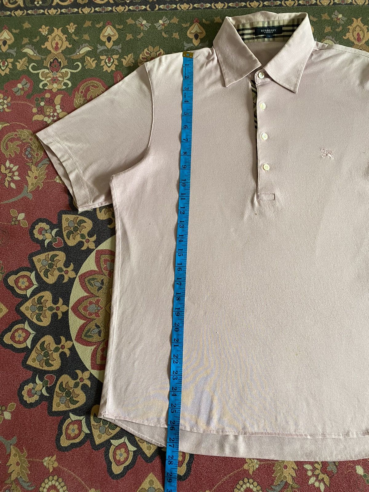 Burberry × Designer 🔥Burberry Small Logo Nice Design Polo Tee Size US L / EU 52-54 / 3 - 12 Thumbnail