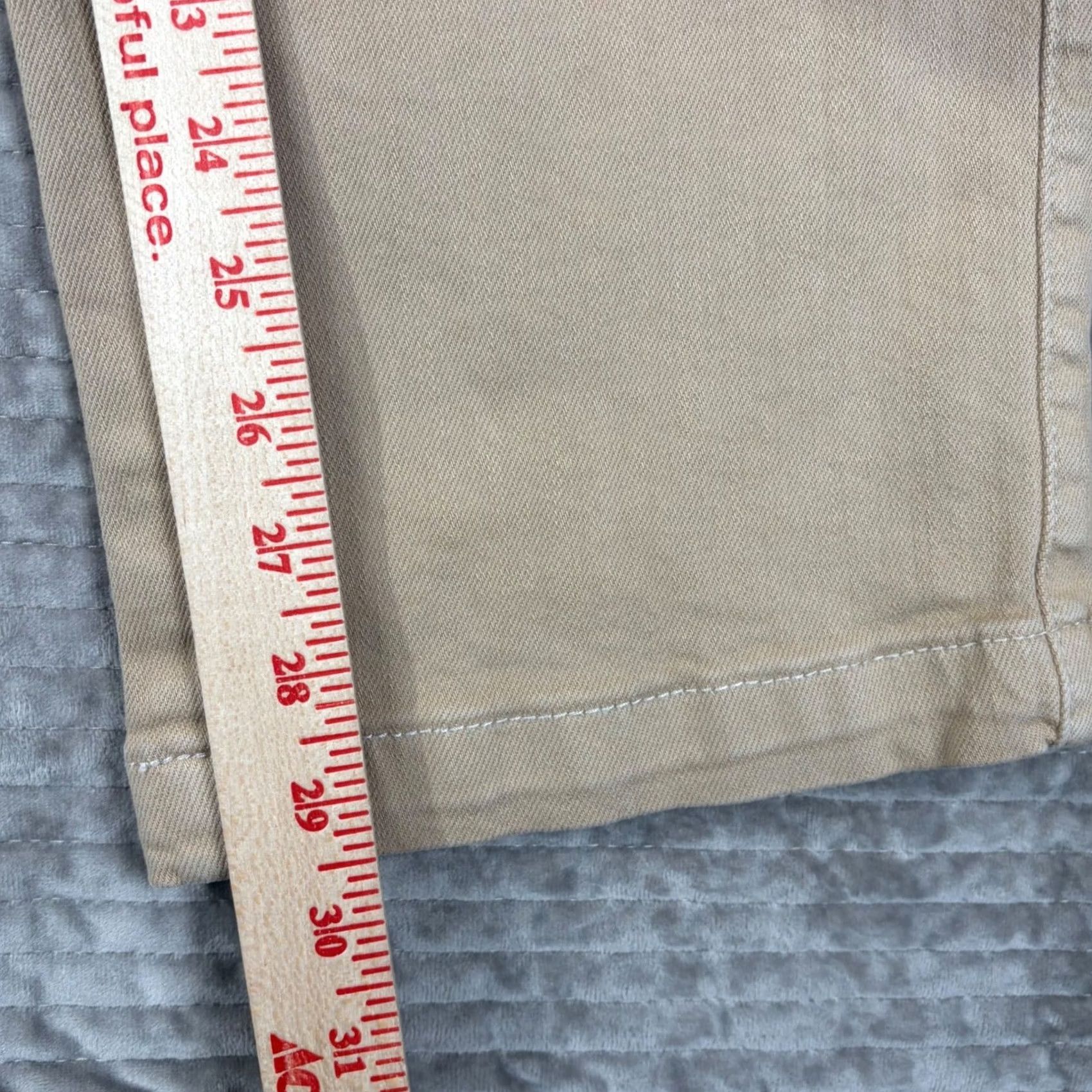 Vintage Judy Blue Jeans Tan Khaki Cargo Straight Leg High Rise 5 28 Inseam 29 Womens XS-Adult? No Size 5 Reg JS? Size 27" / US 4 / IT 40 - 4 Thumbnail