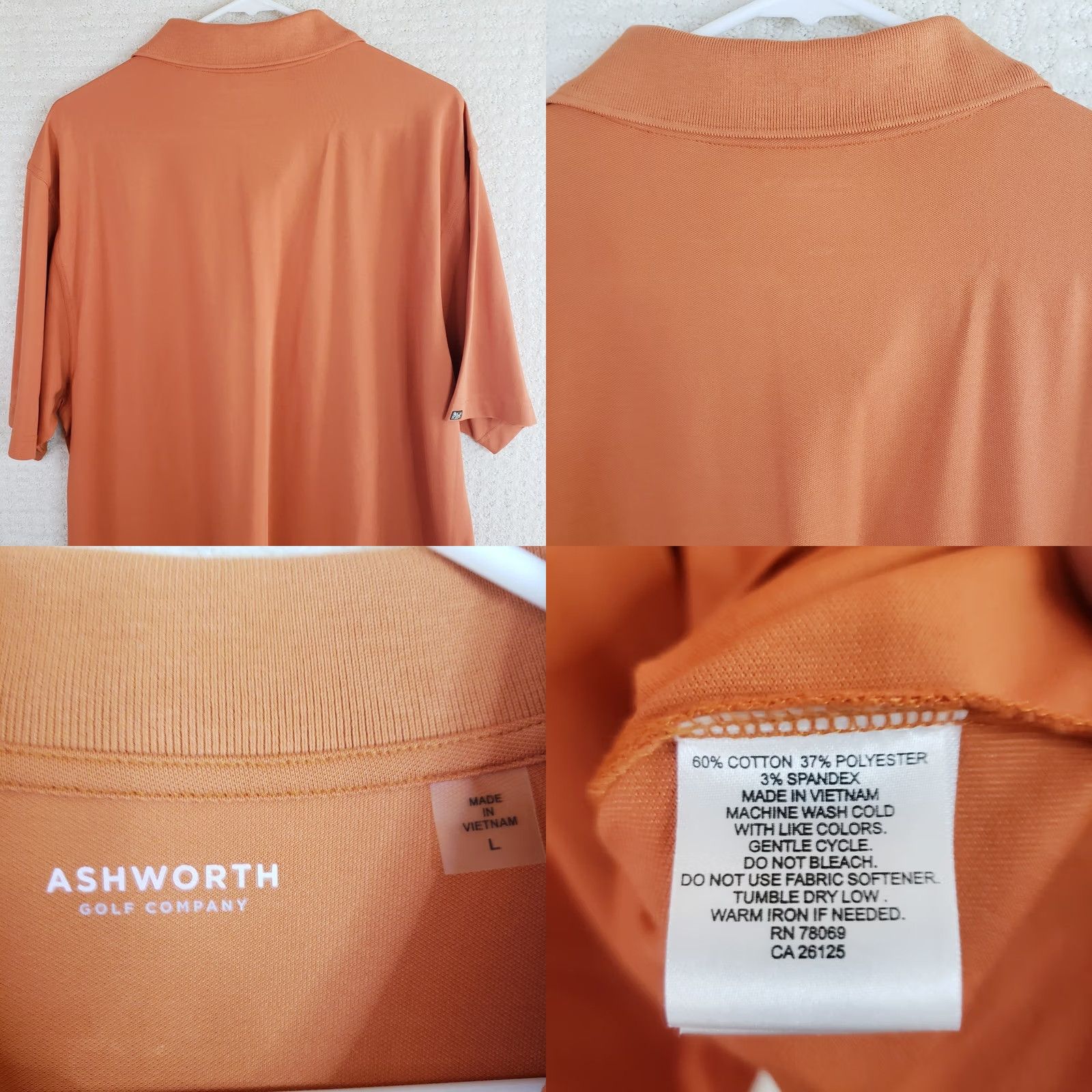 Vintage VINTAGE Ashworth Polo Shirt Mens XL Orange Sanctuary Golf Course Cat Island Size US XL / EU 56 / 4 - 8 Thumbnail