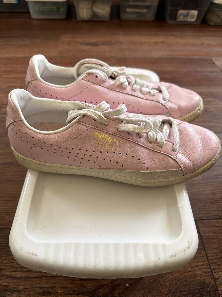 Puma Vintage Puma “Match” Pink Leather Classic Court Style 7.5 Size US 7.5 / IT 37.5 - 2 Thumbnail