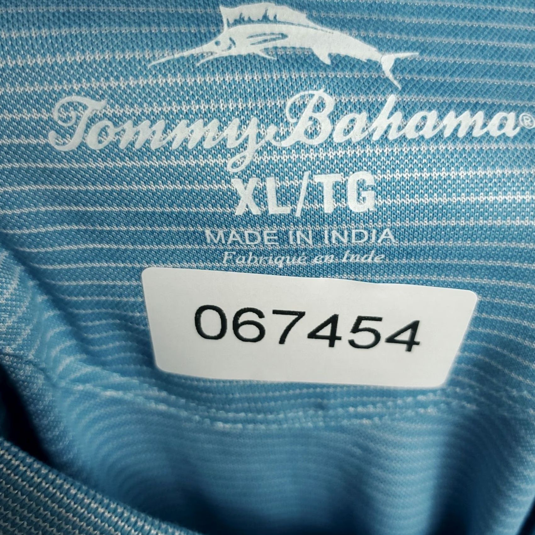 Tommy Bahama Tommy Bahama Polo Shirt Mens XL Blue Striped Golf Casual Short Sleeve Polo Shirt XL Blue Striped Mens Size US XL / EU 56 / 4 - 7 Thumbnail