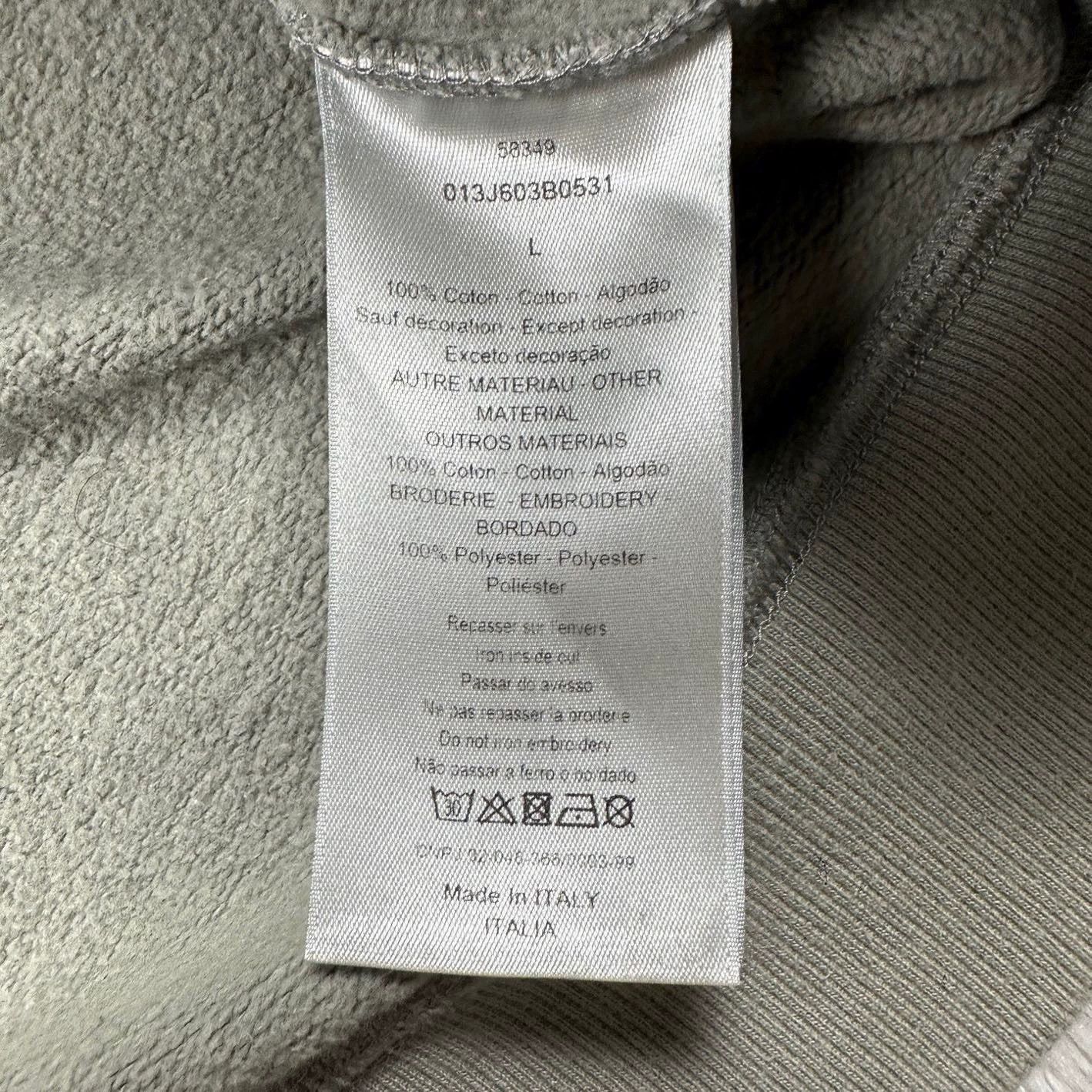 Dior dior gray logo patch sweatshirt size L Size US L / EU 52-54 / 3 - 6 Thumbnail