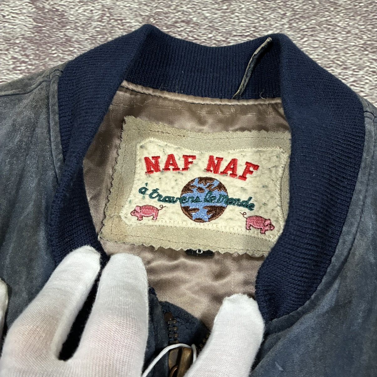 Other Vintage Flight Leather Jacket Naf Naf Big Logo Size M Size US M / EU 48-50 / 2 - 3 Thumbnail
