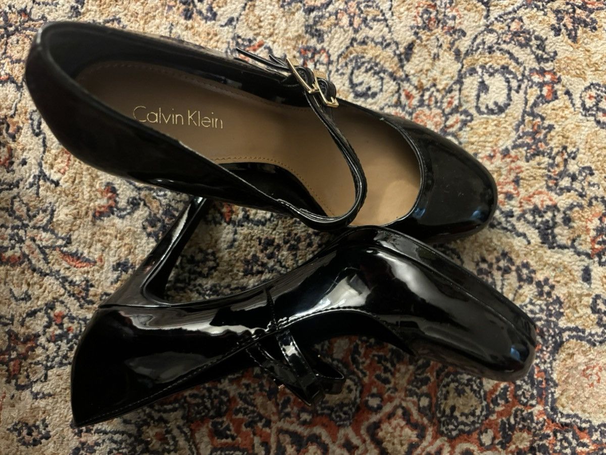 Calvin Klein Calvin Klein Criss Cross Strap Mary Jane Pumps Size US 6.5 / IT 36.5 - 2 Thumbnail