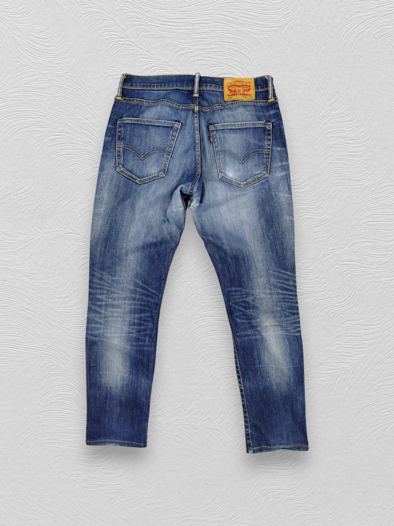 Levi's Blue Distressed Levi's 511 Denim 31x29.5 -JN225 Size US 31 - 2 Thumbnail