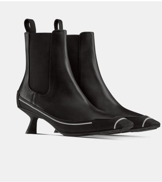 Dior o1w1db10924 D-Motion Heeled Ankle Boot in Black Size US 10 / IT 40 - 2 Thumbnail