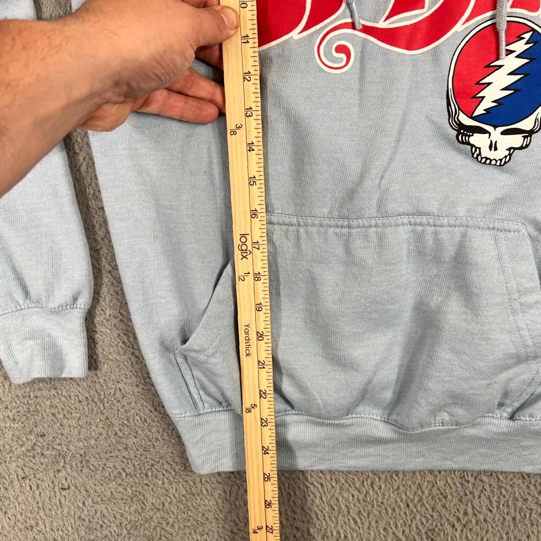 Liquid Blue Liquid Blue Grateful Dead Hoodie Pullover Medium Blue Music 80s 90s Mens Size US M / EU 48-50 / 2 - 7 Thumbnail