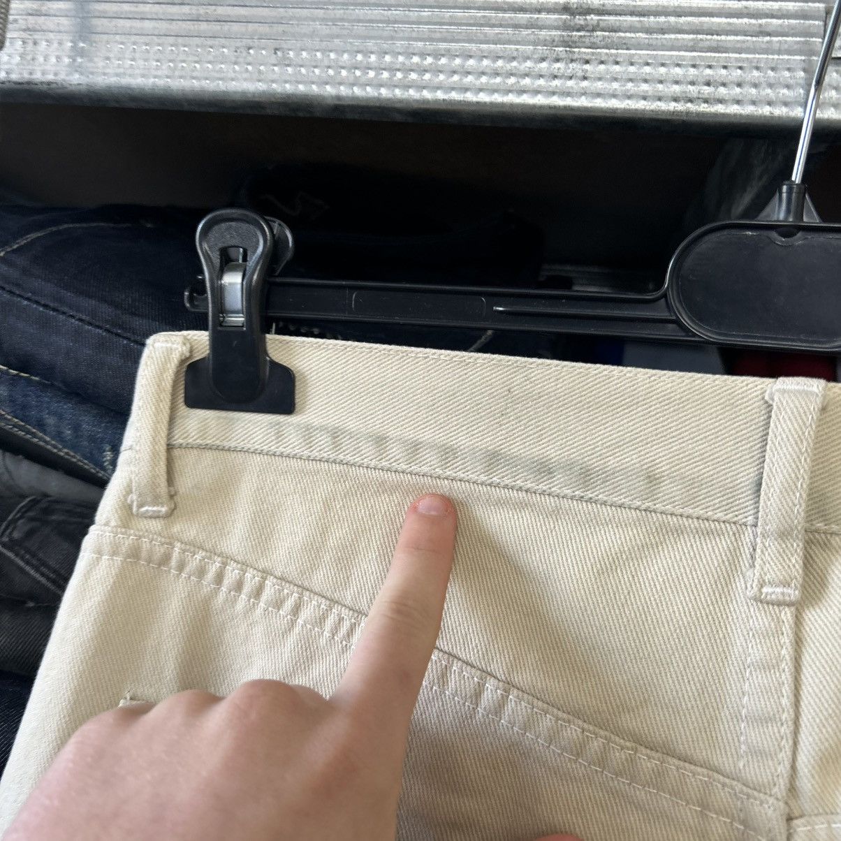 Levi's Vintage Clothing Vintage Levis 501xx Made InUSA rare beige denim jeans Size US 34 / EU 50 - 7 Thumbnail