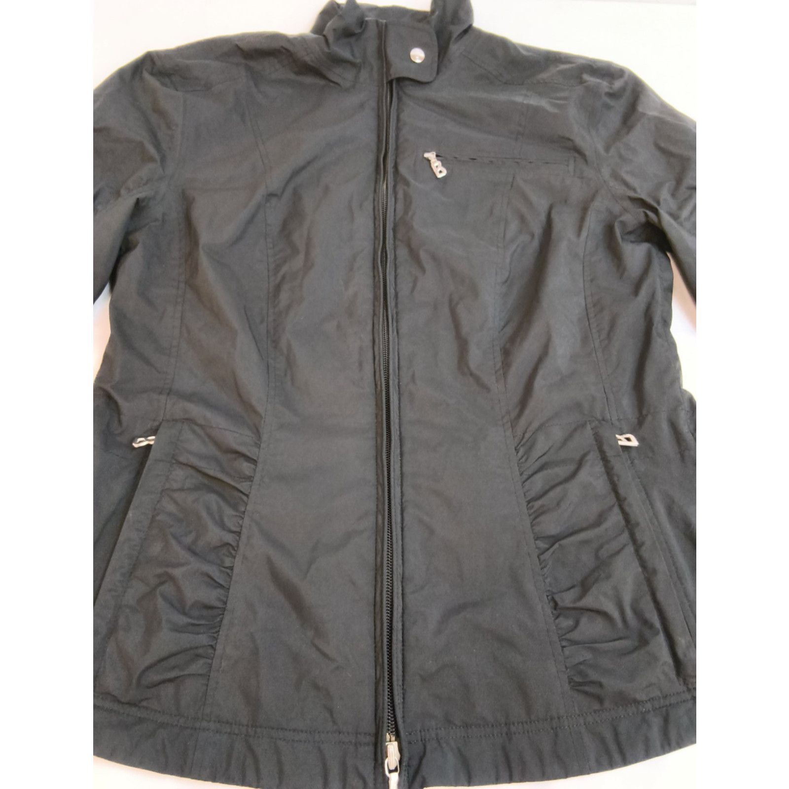 Bogner Bogner Windbreaker Jacket Women's 8 Black Full Zip Mock Neck Size M / US 6-8 / IT 42-44 - 5 Thumbnail