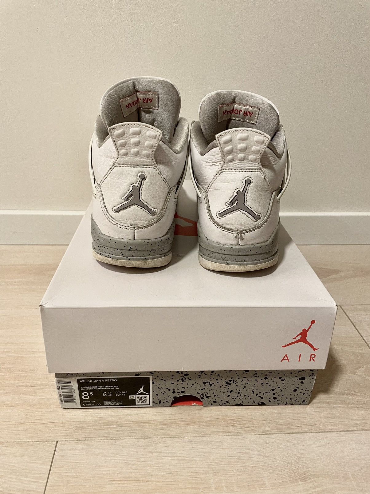 Other Air Jordan 4 Retro Oreo White Size US 8.5 / EU 41-42 - 2 Thumbnail