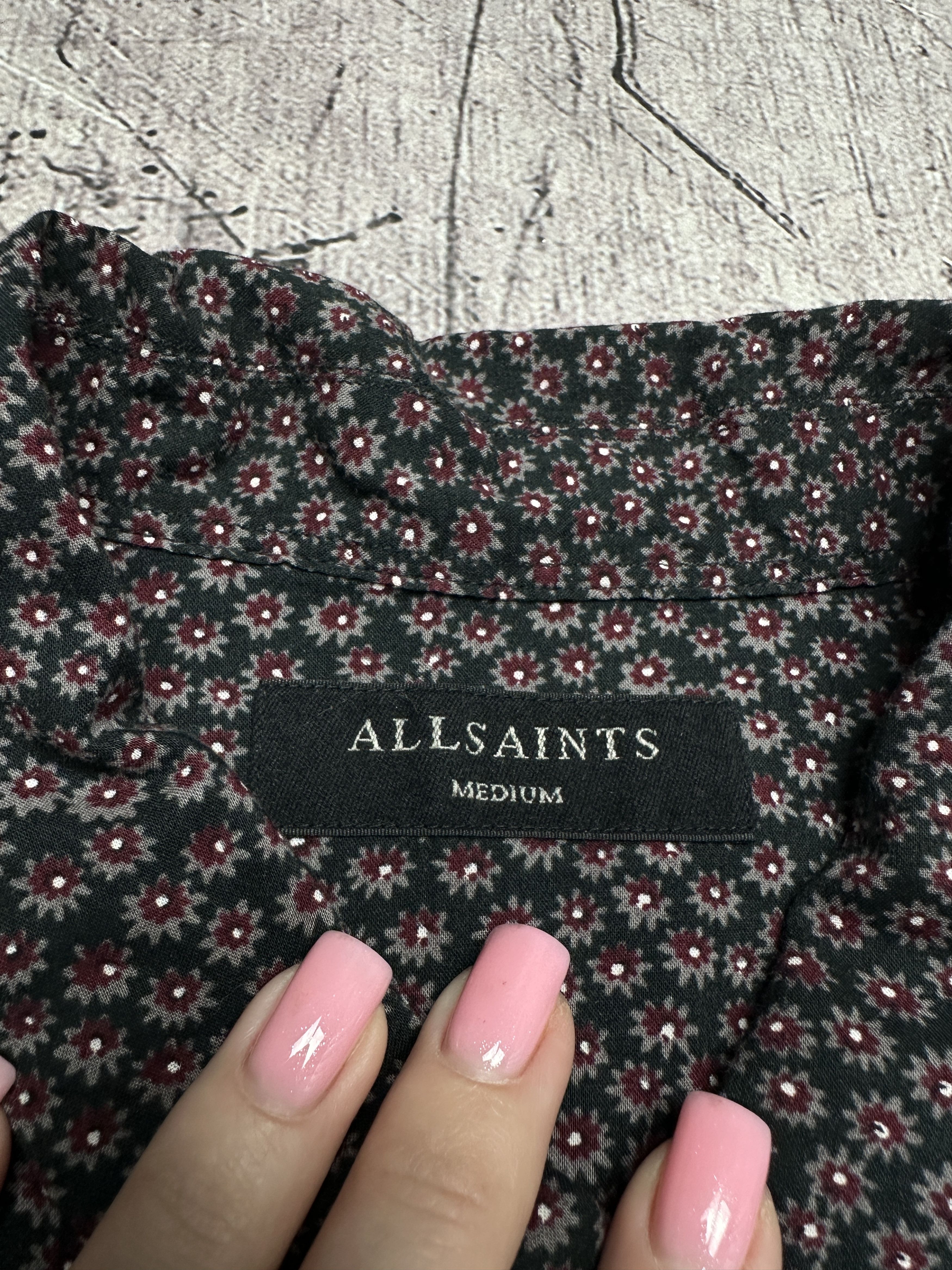 Allsaints Allsaints Mens Akaw Hawaiian SS Shirt Size US M / EU 48-50 / 2 - 3 Thumbnail