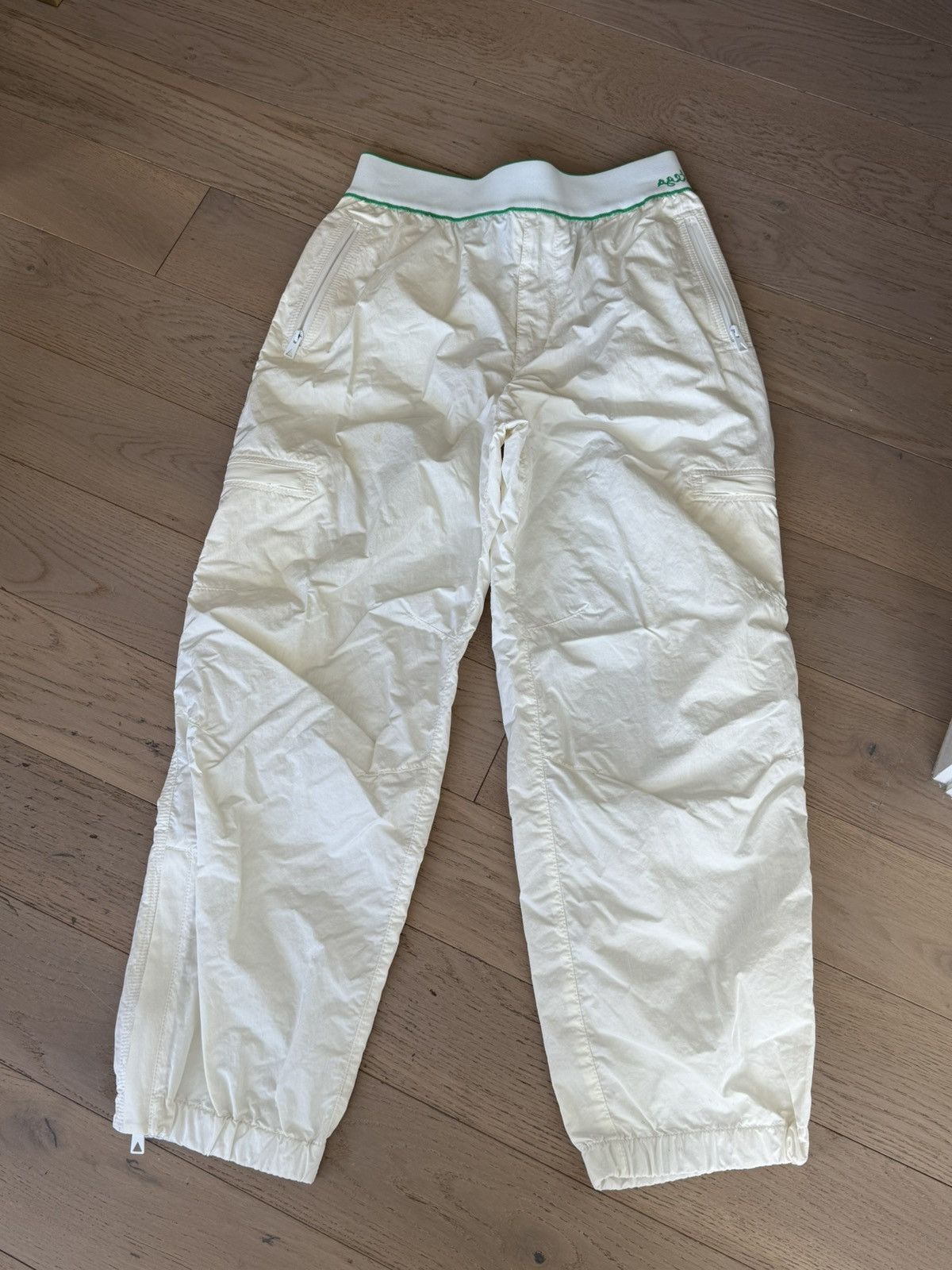 Bottega Veneta White paper nylon trousers pants Size US 30 / EU 46 - 2 Thumbnail