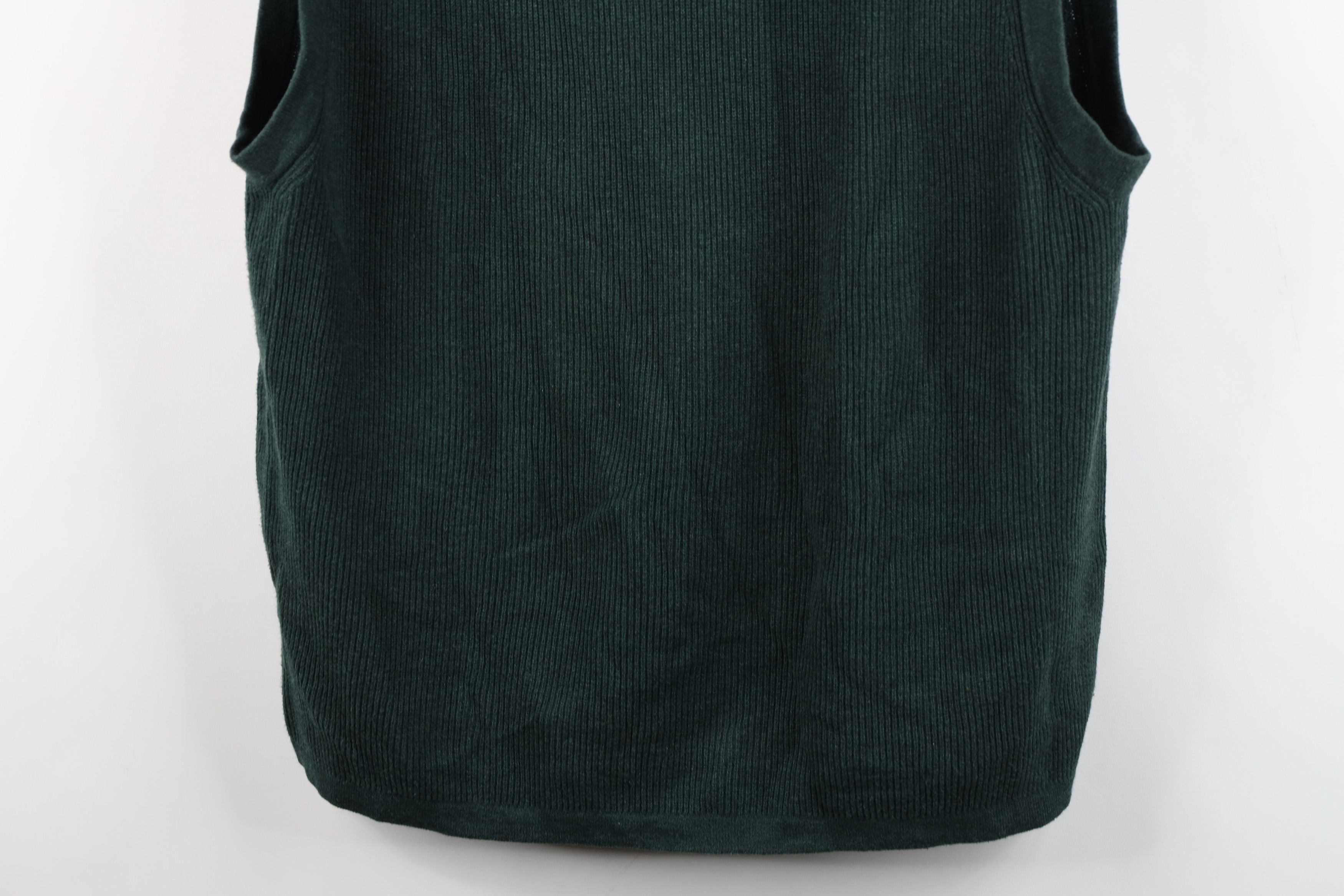 Eddie Bauer Vintage 90s Y2K Eddie Bauer Ribbed Knit Sweater Vest Green Size US M / EU 48-50 / 2 - 3 Thumbnail
