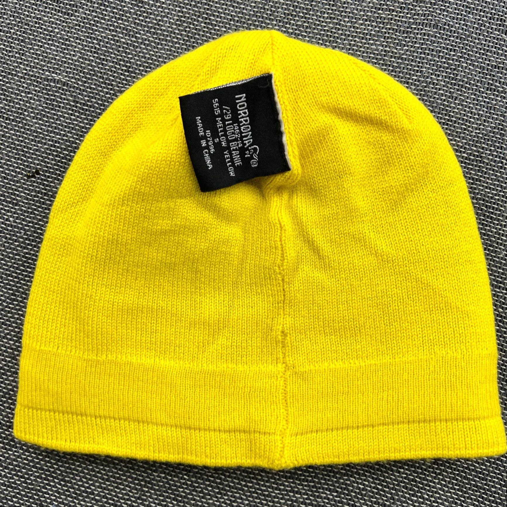 Logo 7 Norrona /29 Logo Beanie Hat S 100% Merino Wool Yellow Spellout Unisex Adults Thermal Knit Wool Mellow Yellow Beanie Mens Womens Girls Boys Size ONE SIZE - 4 Thumbnail