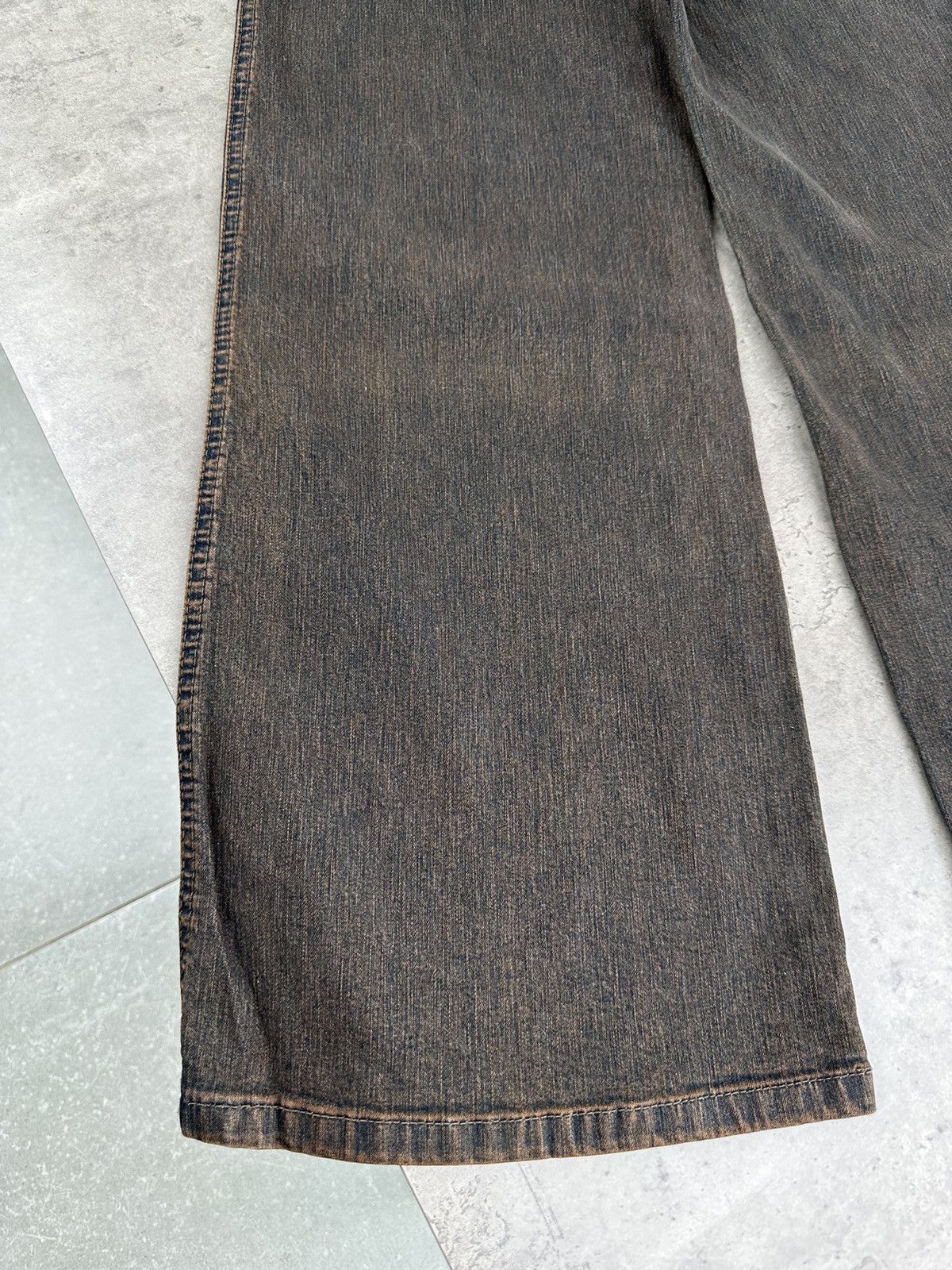 Japanese Brand Vintage Wide Jeans Y2K Size 27" / US 4 / IT 40 - 12 Thumbnail