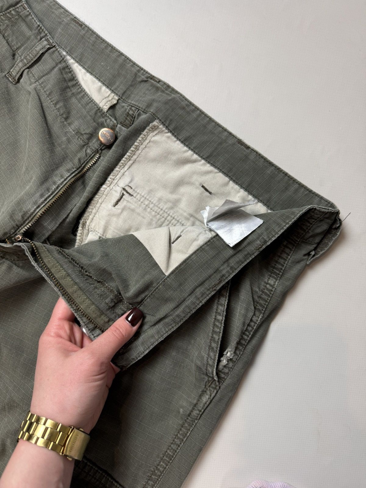 Carhartt Carhartt Vintage Work Regular Cargo Pants Trousers Distress Size US 36 / EU 52 - 24 Thumbnail
