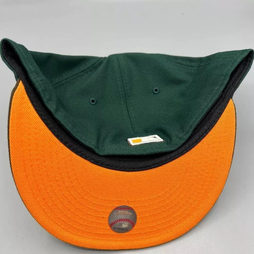 New Era Chicago Cubs Hat Men 7 3/8 Green 59Fifty New Era Fitted Cap Size ONE SIZE - 5 Thumbnail