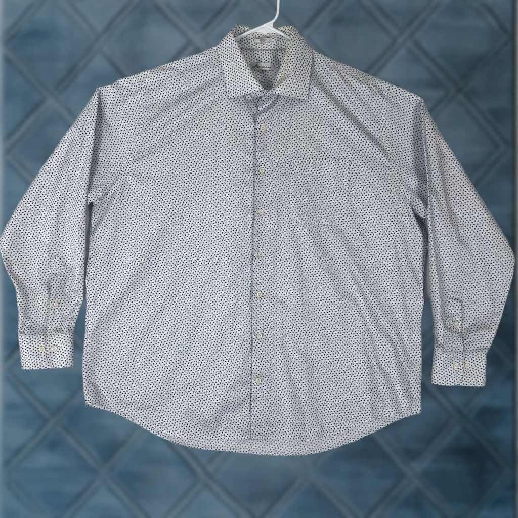Peter Millar VINTAGE Peter Millar Long Sleeve Paisley Button-Up Shirt Mens 2XL Blue Casual Mens Size US XXL / EU 58 / 5 - 1 Thumbnail