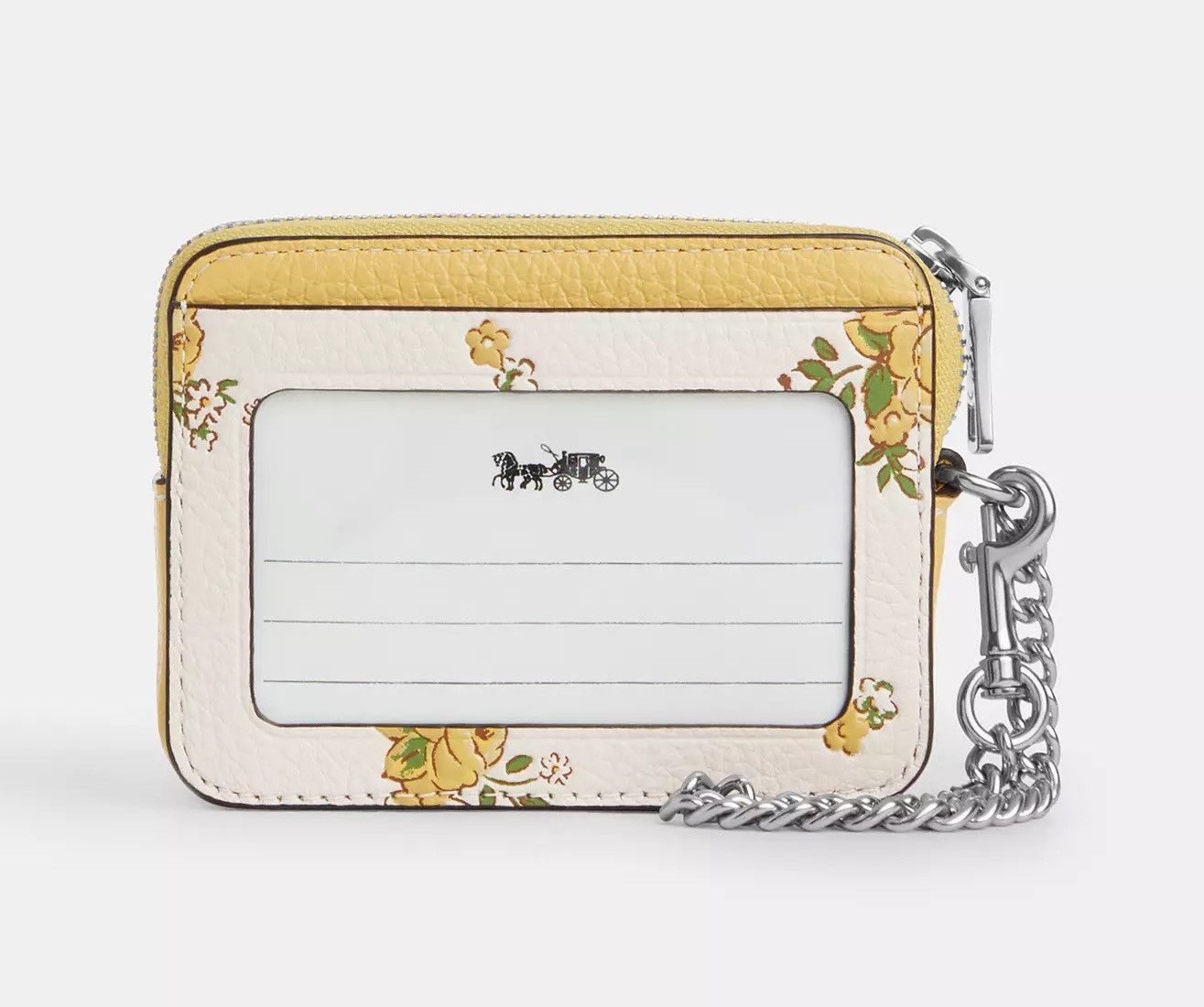 Coach Zip Card Case With Floral Print CAU44 Size ONE SIZE - 4 Thumbnail