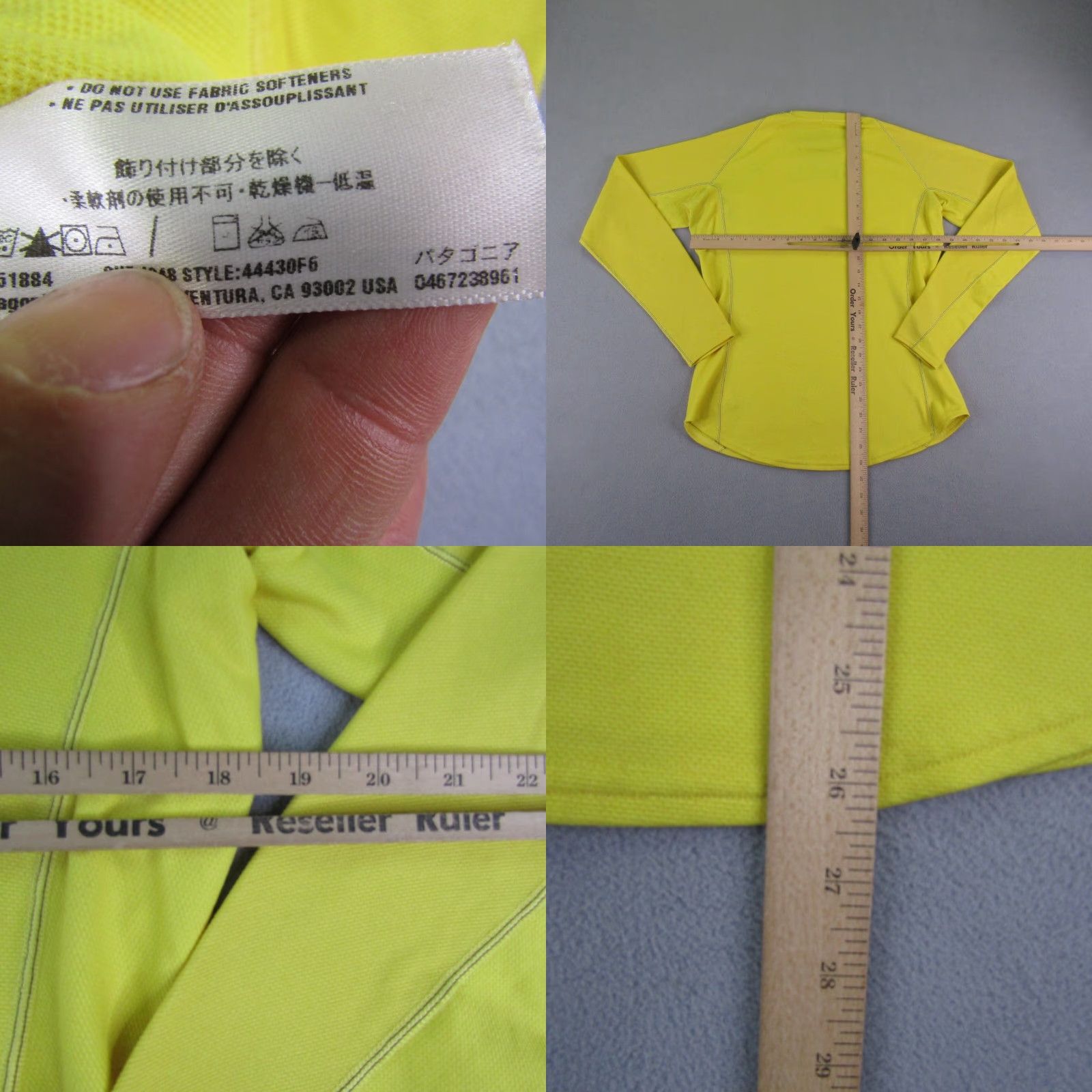Patagonia VINTAGE Patagonia Shirt Womens Large Yellow Capilene 3 Performance Baselayer Size L / US 10 / IT 46 - 8 Thumbnail
