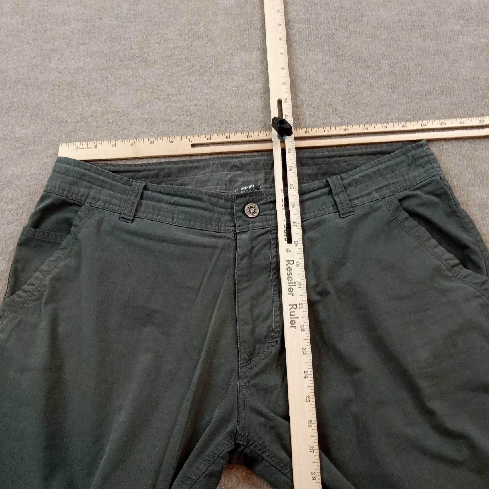 Vintage Kuhl Mens 38x30 Gray Chino Straight Leg Stretch Pants Size US 38 / EU 54 - 4 Thumbnail
