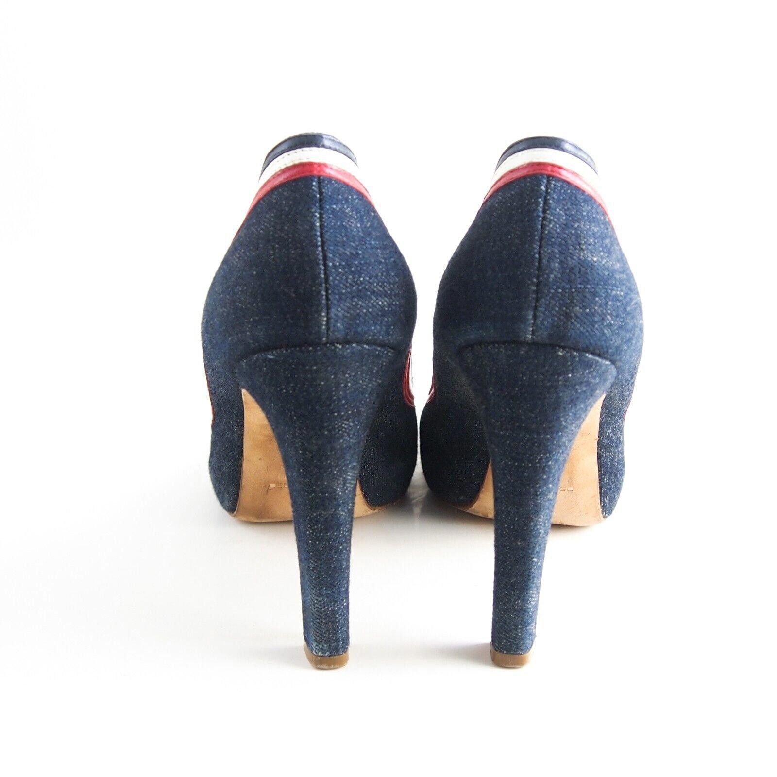 Dsquared2 Dsquared2 Peep Toe Heels Blue Denim Womens US 10 EU 40 Size US 10 / IT 40 - 5 Thumbnail