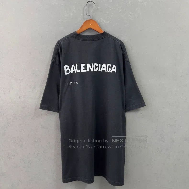 Balenciaga Balenciaga Pattern Doodle Spray Ink Short Sleeve Size US M / EU 48-50 / 2 - 2 Thumbnail