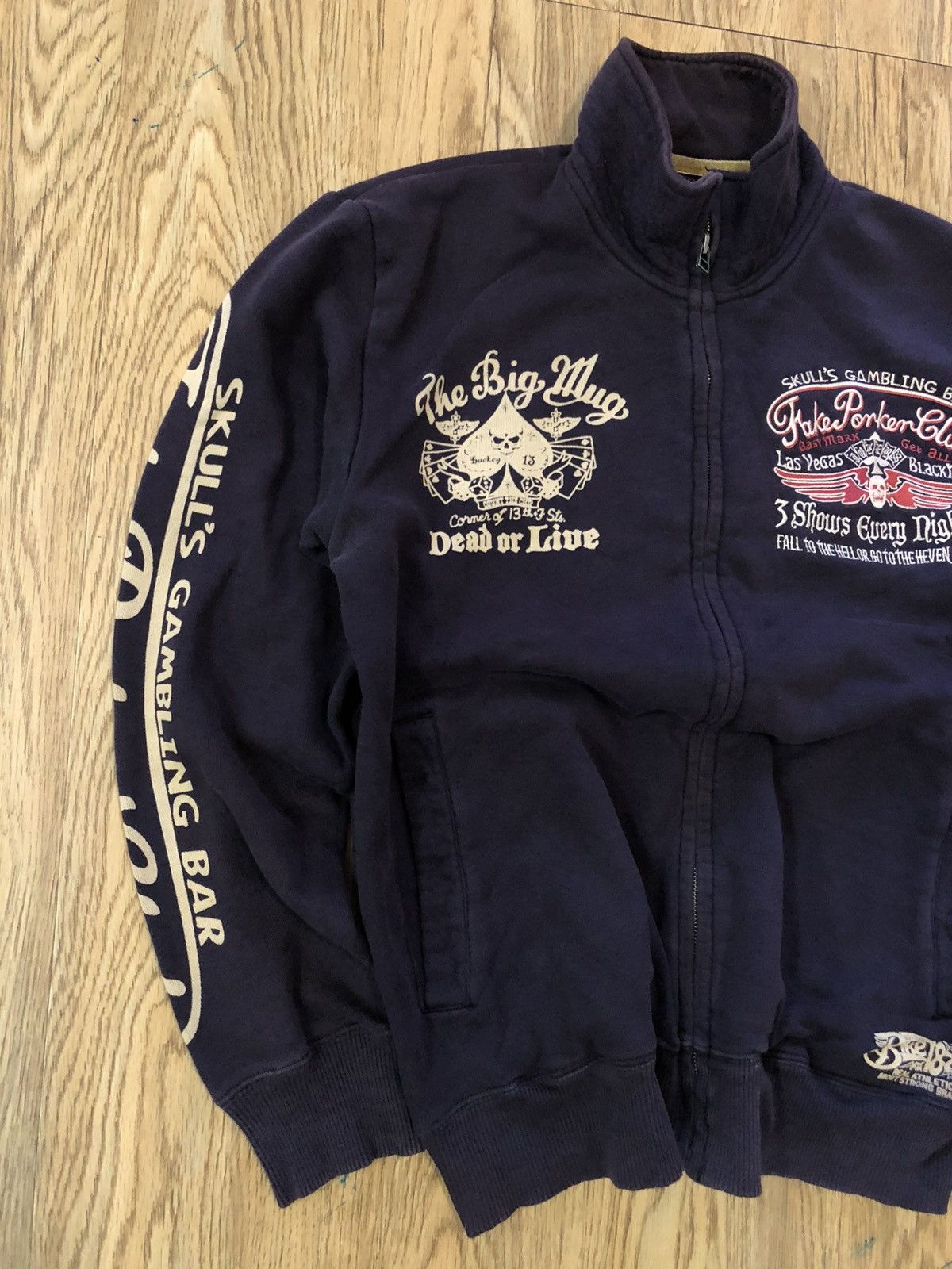 Japanese Brand Japan Streetwear Skull Gambling Bar jacket Size US M / EU 48-50 / 2 - 4 Thumbnail