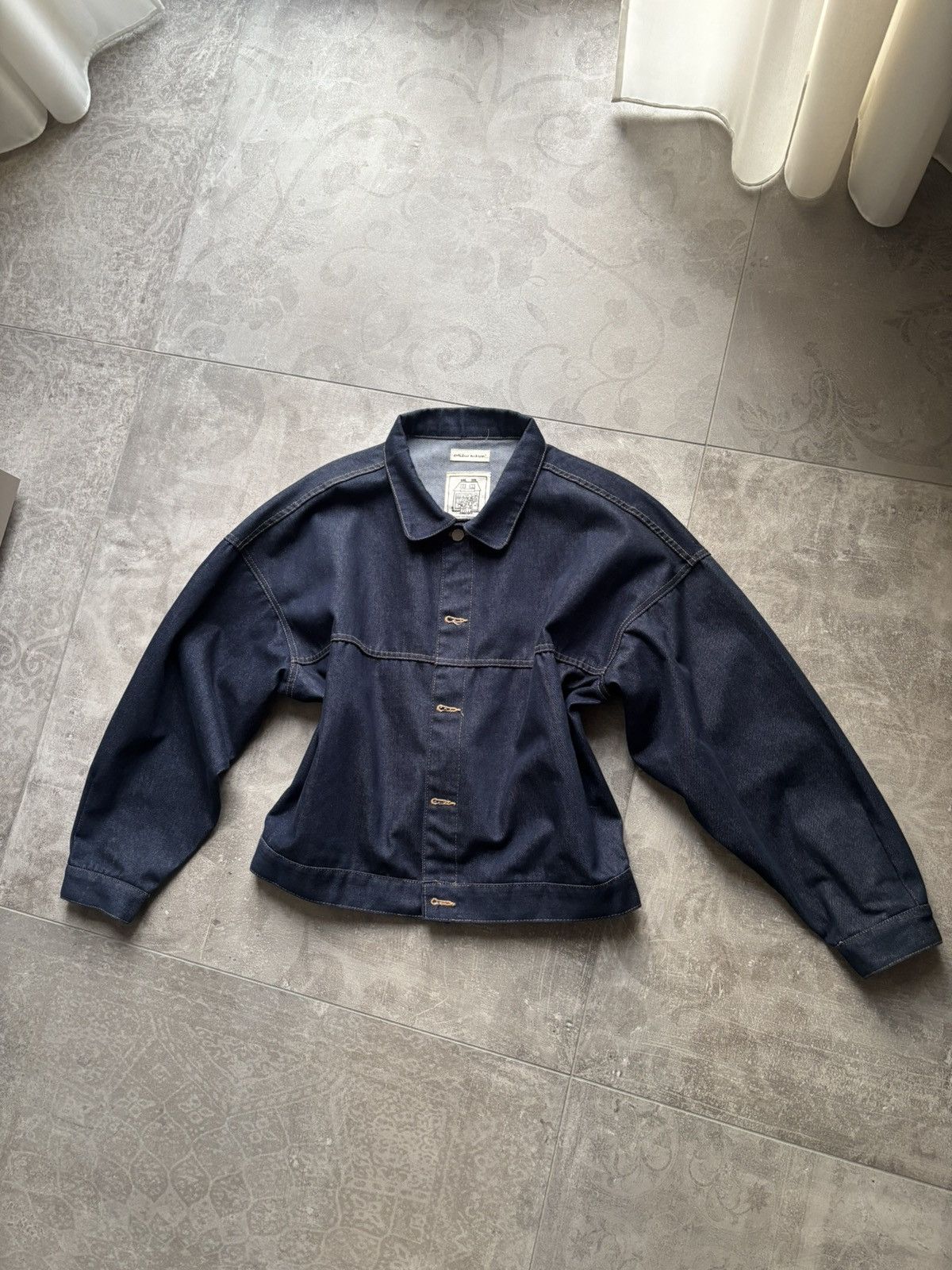Other Estudio Niksen Raw Indigo Denim In-Stitch Jacket Size US M / EU 48-50 / 2 - 2 Thumbnail