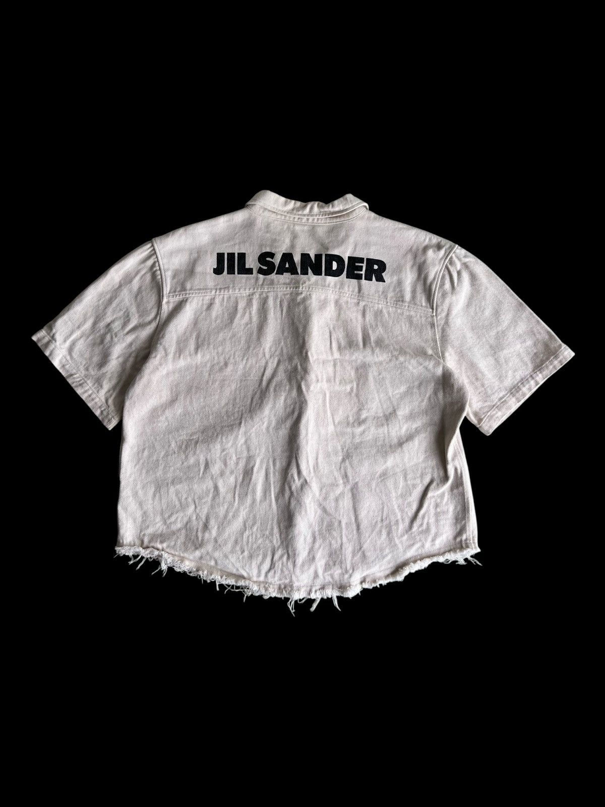 Jil Sander SS20 Jil Sander Logo Printing Boxy Fit Cropped Button Jacket Size US L / EU 52-54 / 3 - 2 Thumbnail