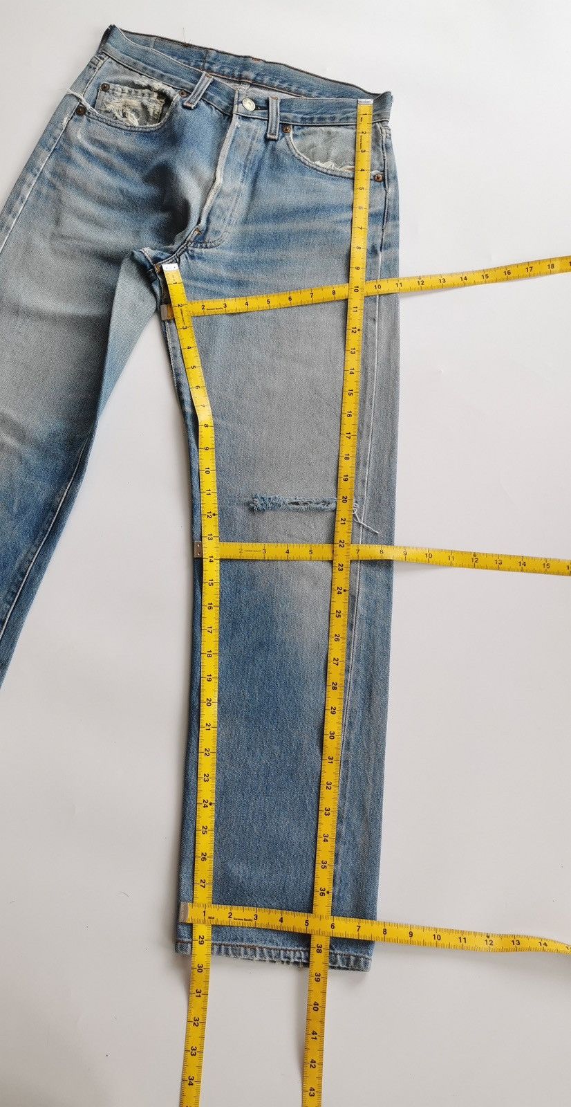 Levi's 80s Vintage Levis 501 Selvedge Denim Jeans Size US 28 / EU 44 - 15 Thumbnail
