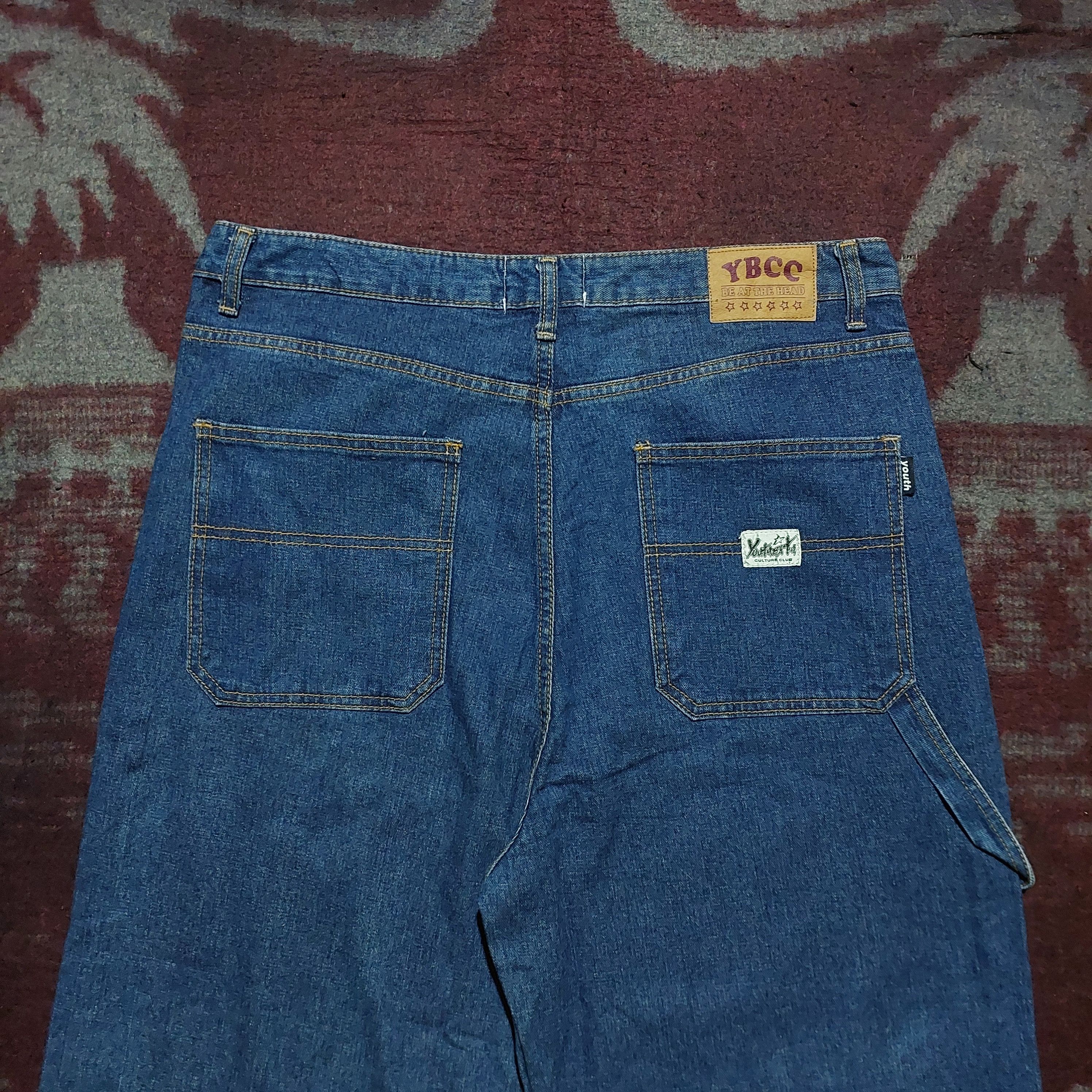 Marithe + Francois Girbaud Rey mysterio artwork printed carpenter denim Size US 35 - 4 Thumbnail