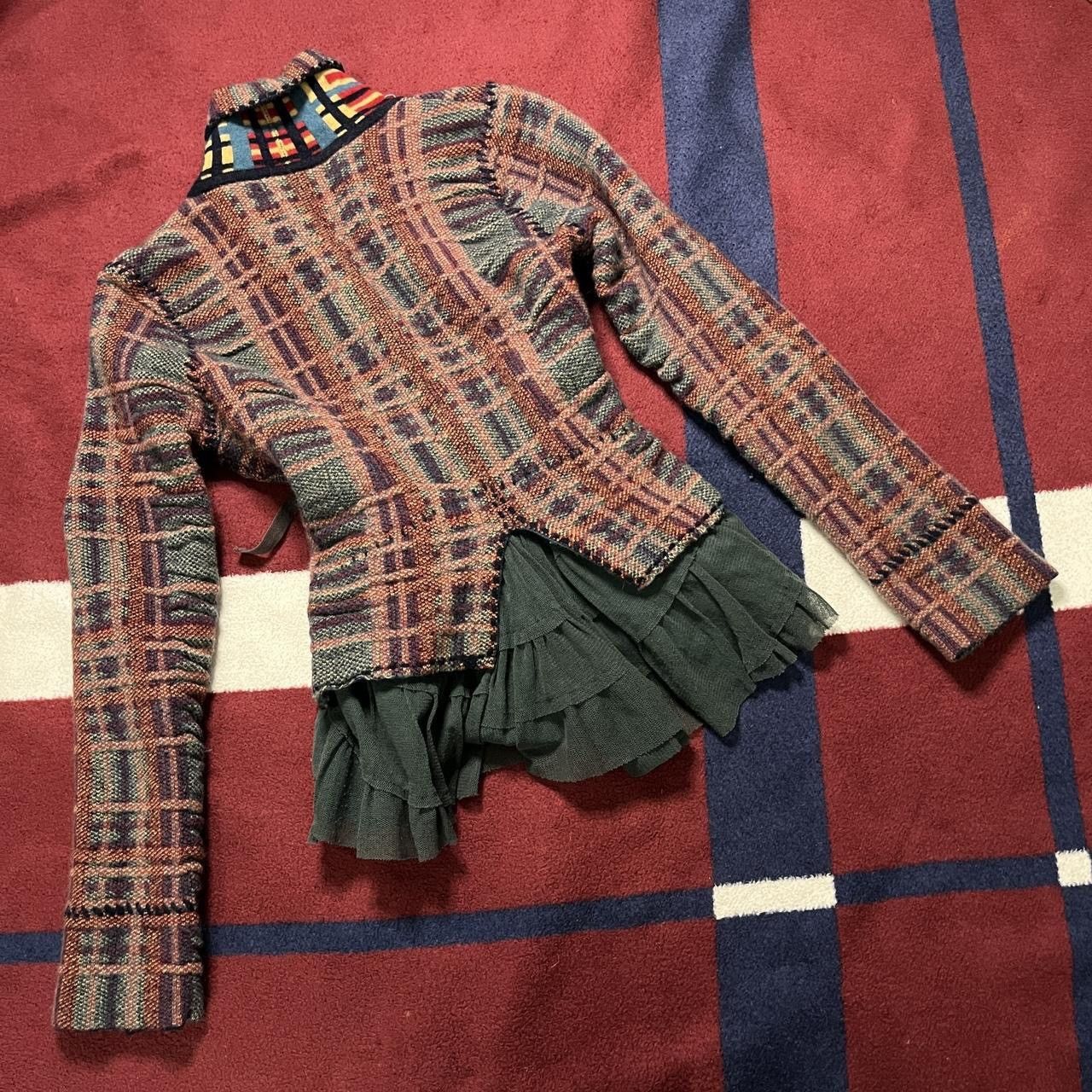Anthropologie Anthropologie Sparrow Plaid Cascading Wool Jacket Cardigan Size M / US 6-8 / IT 42-44 - 6 Thumbnail