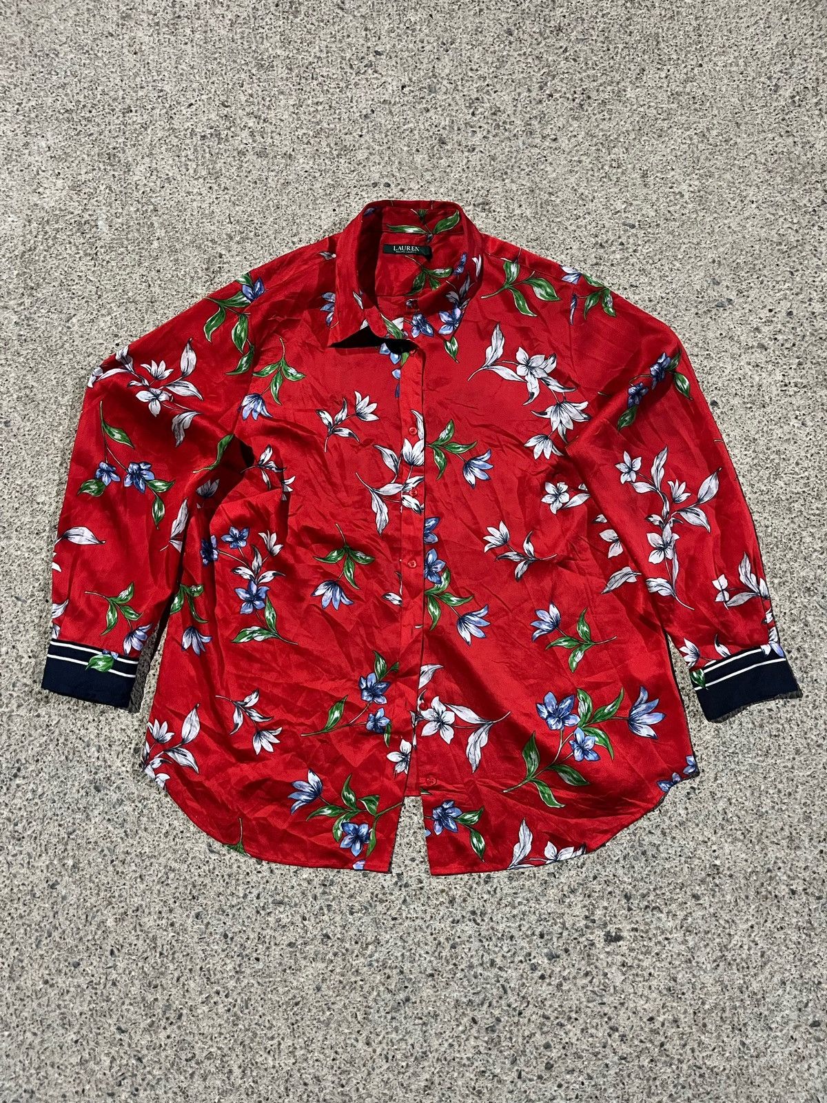 RRL Ralph Lauren × Ralph Lauren × Vintage Lauren Ralph Lauren floral- print Red Size US M / EU 48-50 / 2 - 1 Thumbnail