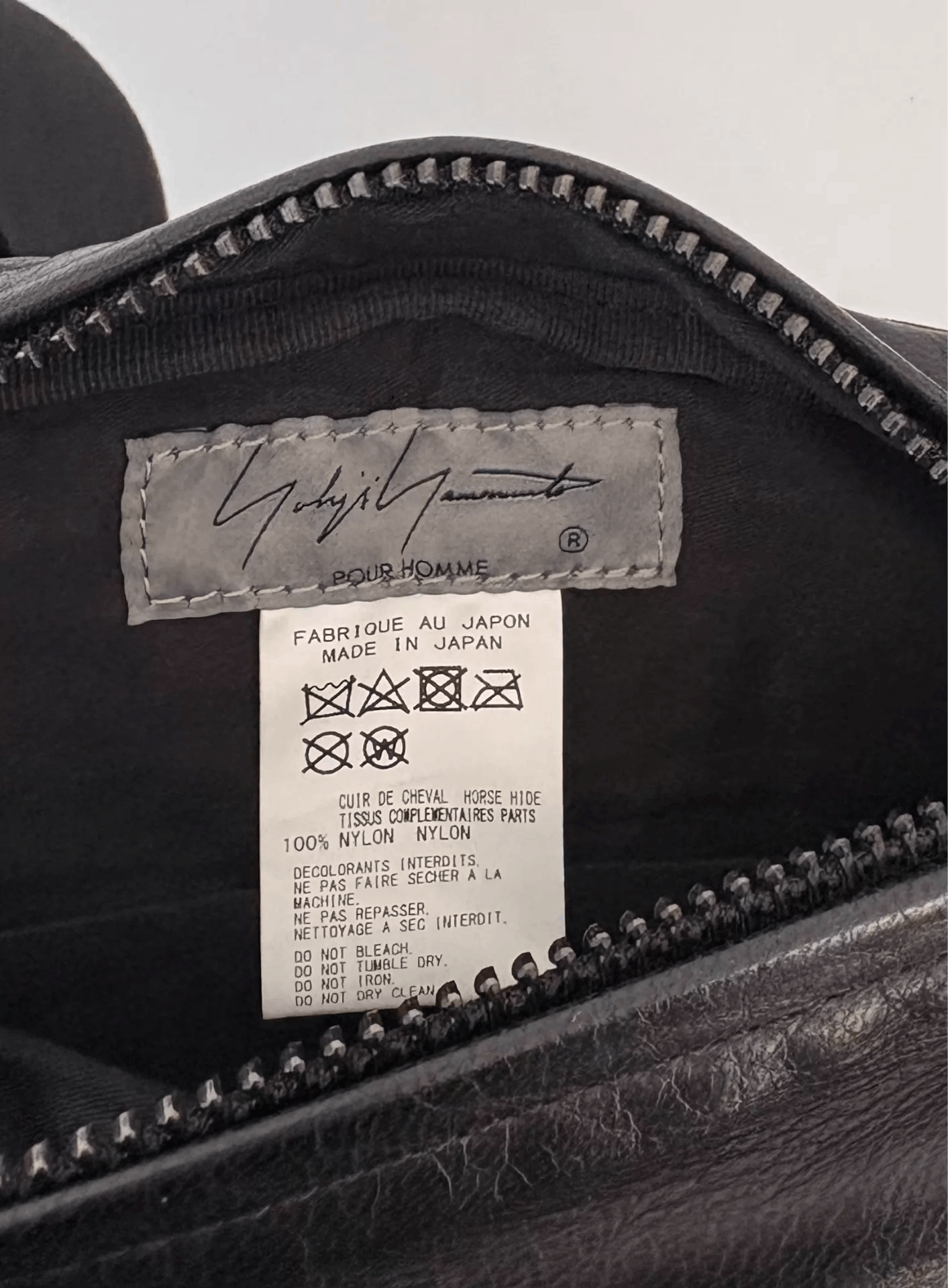 Yohji Yamamoto Yohji Yamamoto Men's Horse Leather Crossbody Bag Ｑ21 Size ONE SIZE - 5 Thumbnail