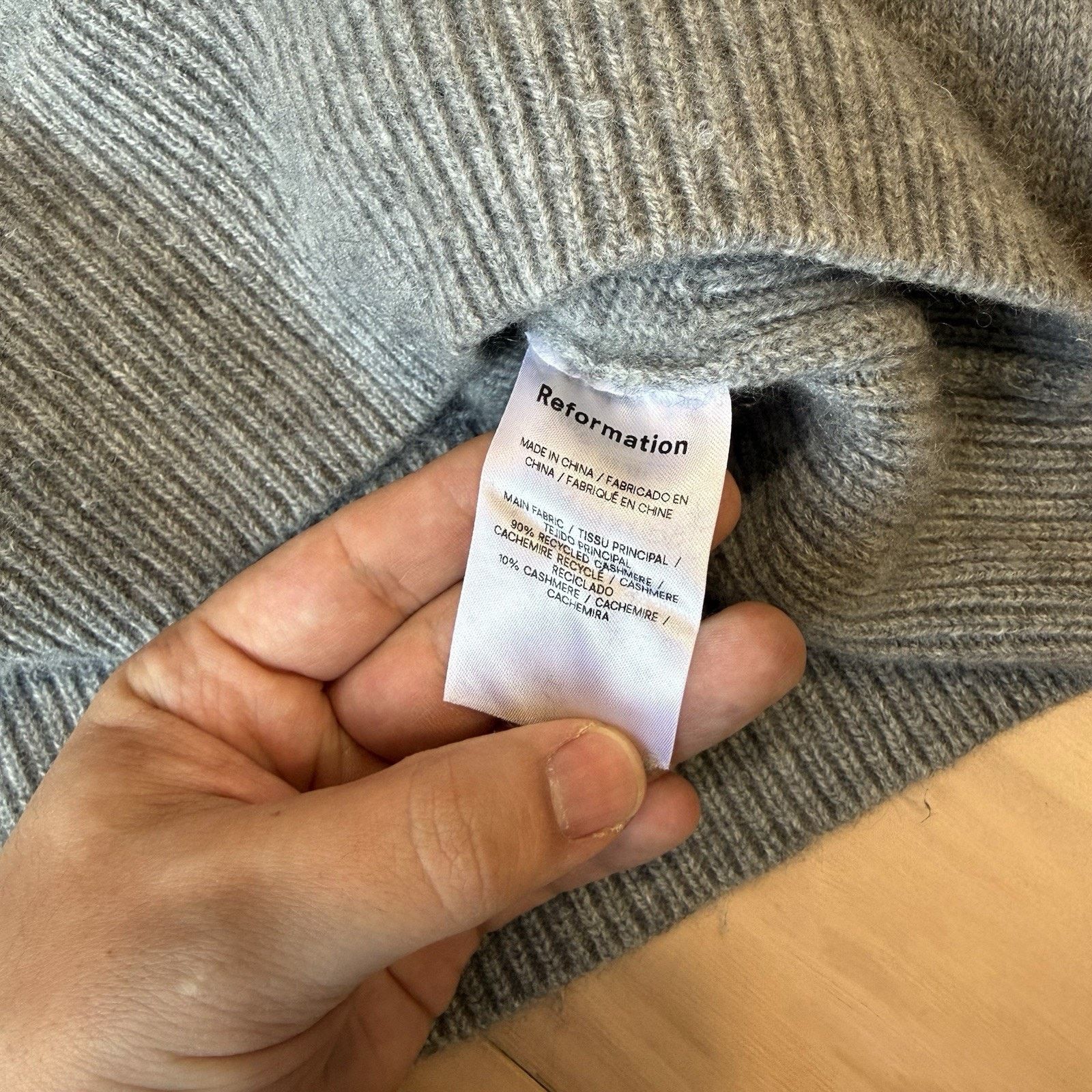 Reformation Reformation Garrett Cashmere Cropped Sweater Women's L Size L / US 10 / IT 46 - 6 Thumbnail