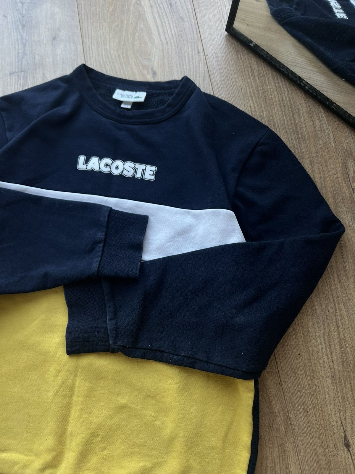 Lacoste LACOSTE SPORT DRILL BIG LOGO VINTAGE Y2K CREWNECK RARE Size US S / EU 44-46 / 1 - 8 Thumbnail