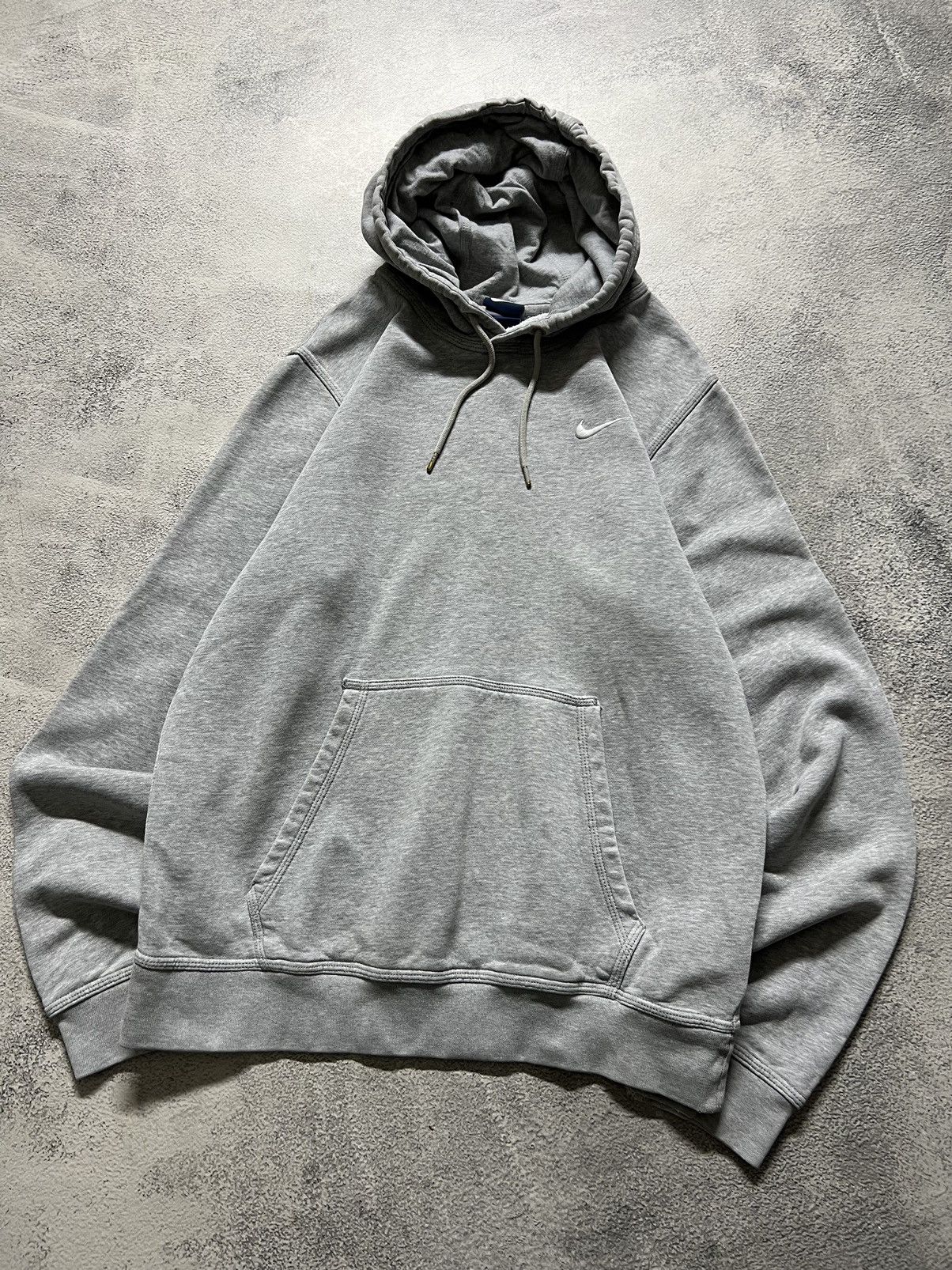 Nike × Vintage Vintage Y2k Nike 🩶 Mini Swoosh Faded Hoodie 00’s Size US S / EU 44-46 / 1 - 1 Thumbnail