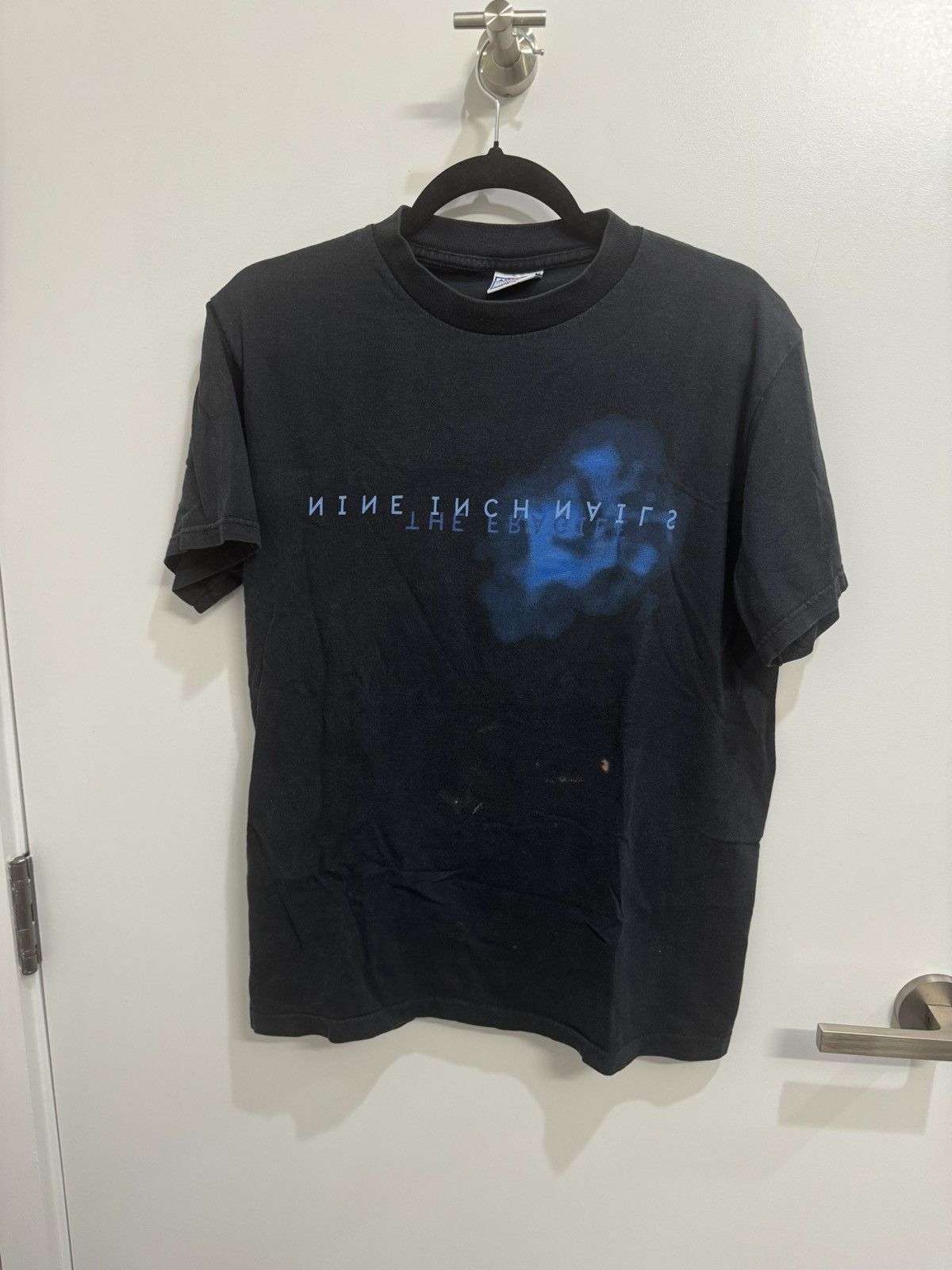 image of Band Tees x Rock T Shirt Vintage Nine Inch Nails Shirt Size Medium in Black, Men's