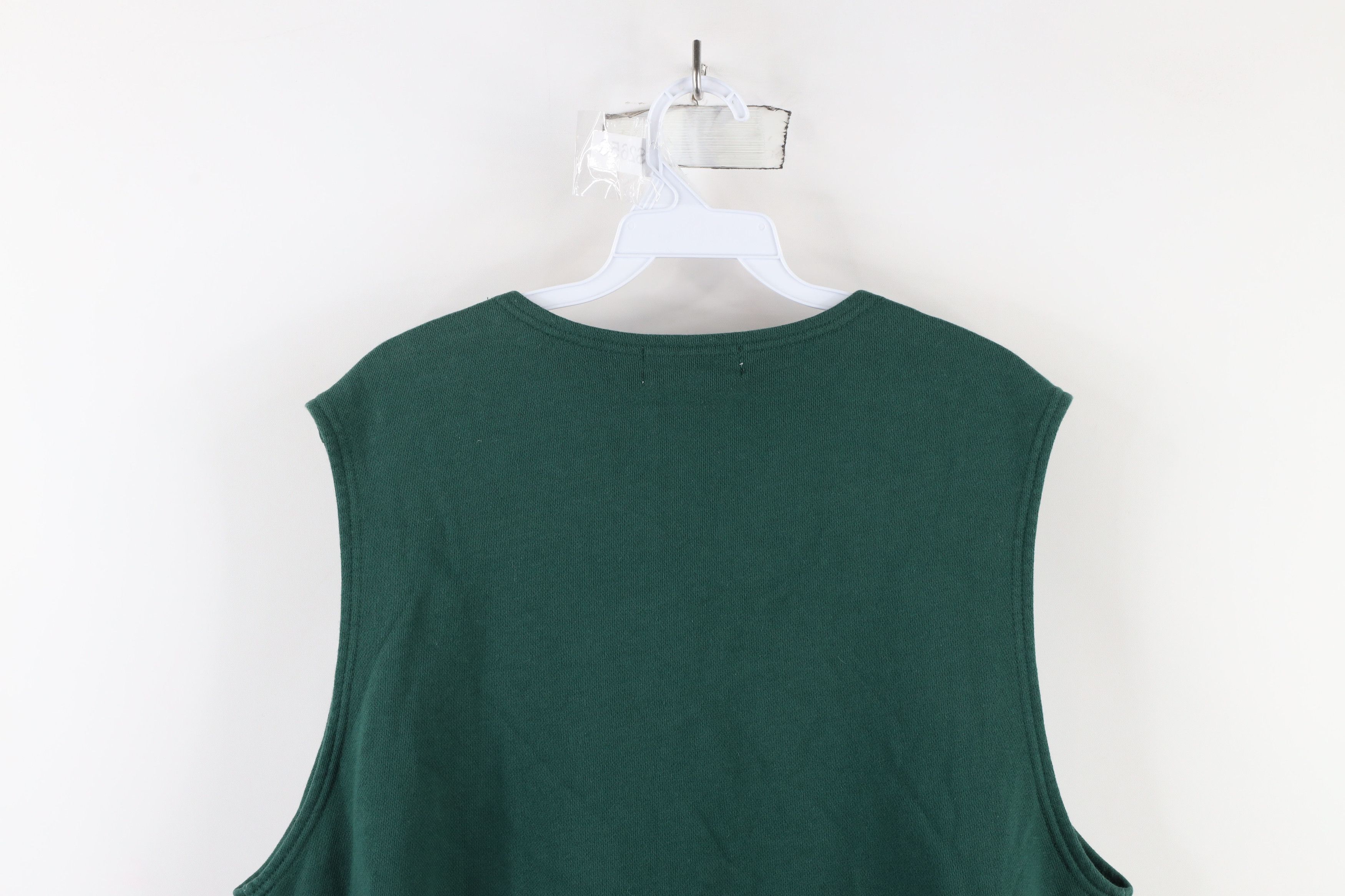 Vintage Vintage 90s Streetwear Baggy Toggle Button Vest Sweatshirt Size L / US 10 / IT 46 - 9 Thumbnail