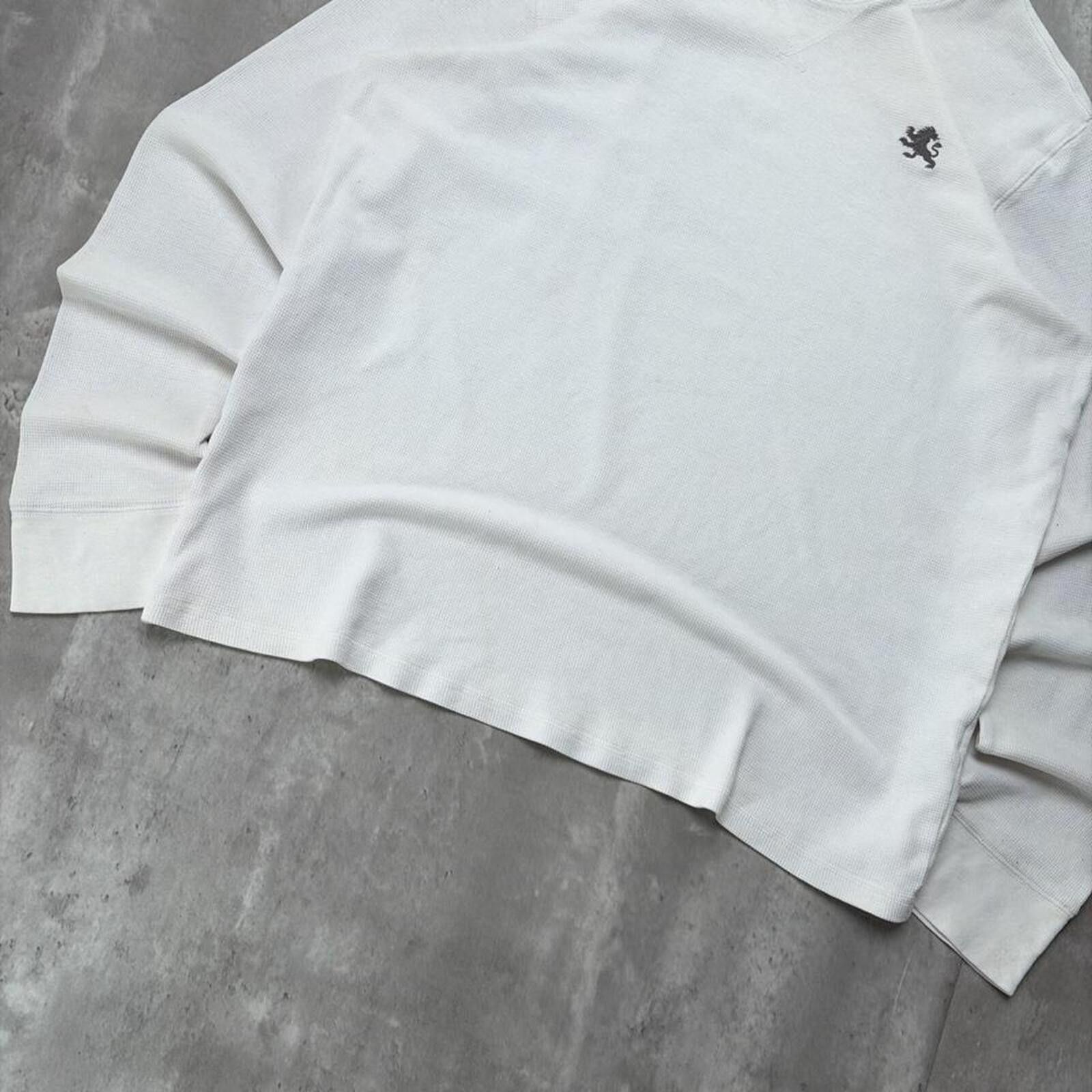 Express Y2K White Express Grunge Skater Thermal Long Sleeve Shirt Size US XL / EU 56 / 4 - 4 Thumbnail
