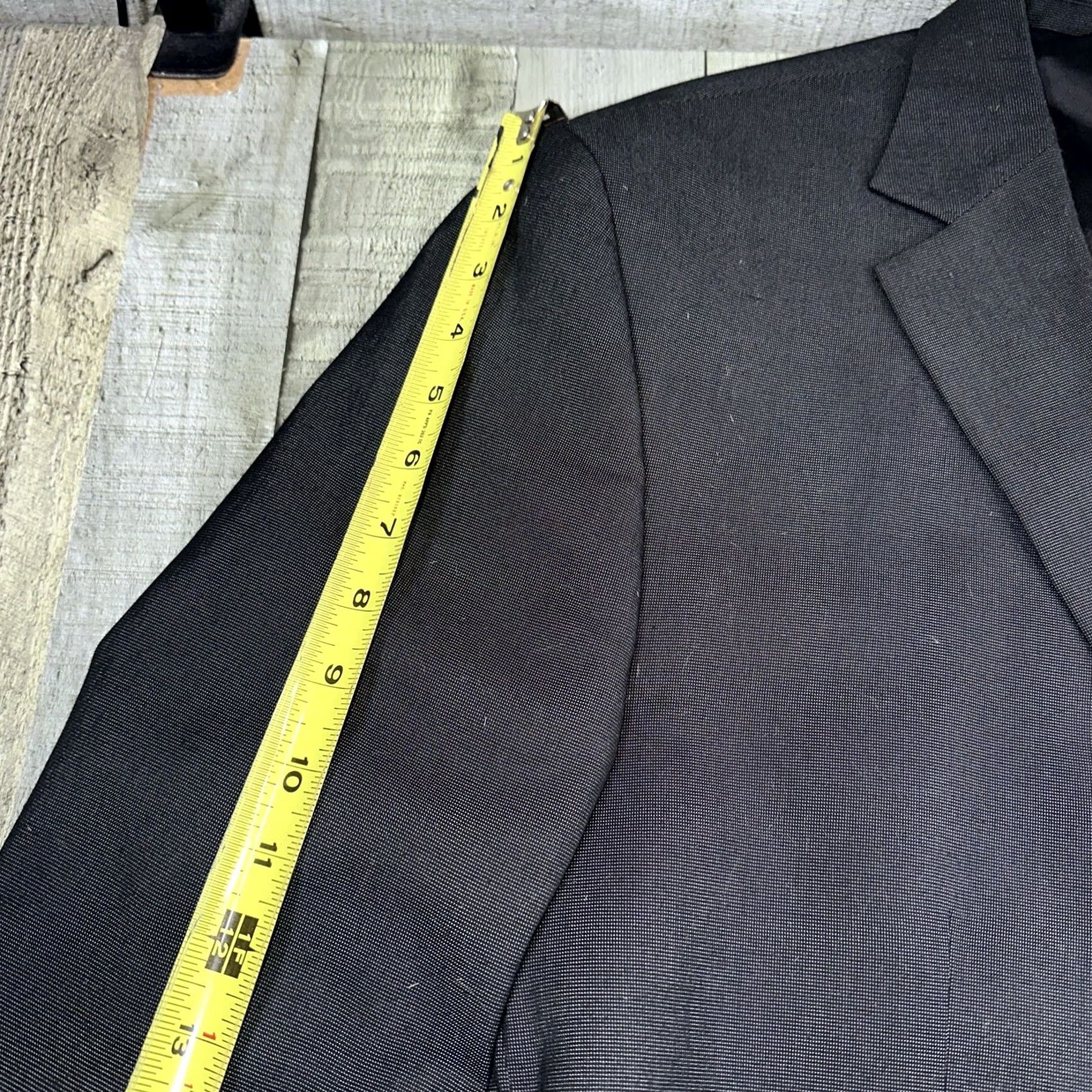 Vintage John Bartlett Men’s Suit Jacket 2 Piece Gray 48L Regular Statement Classic Fit Size 48R - 5 Thumbnail