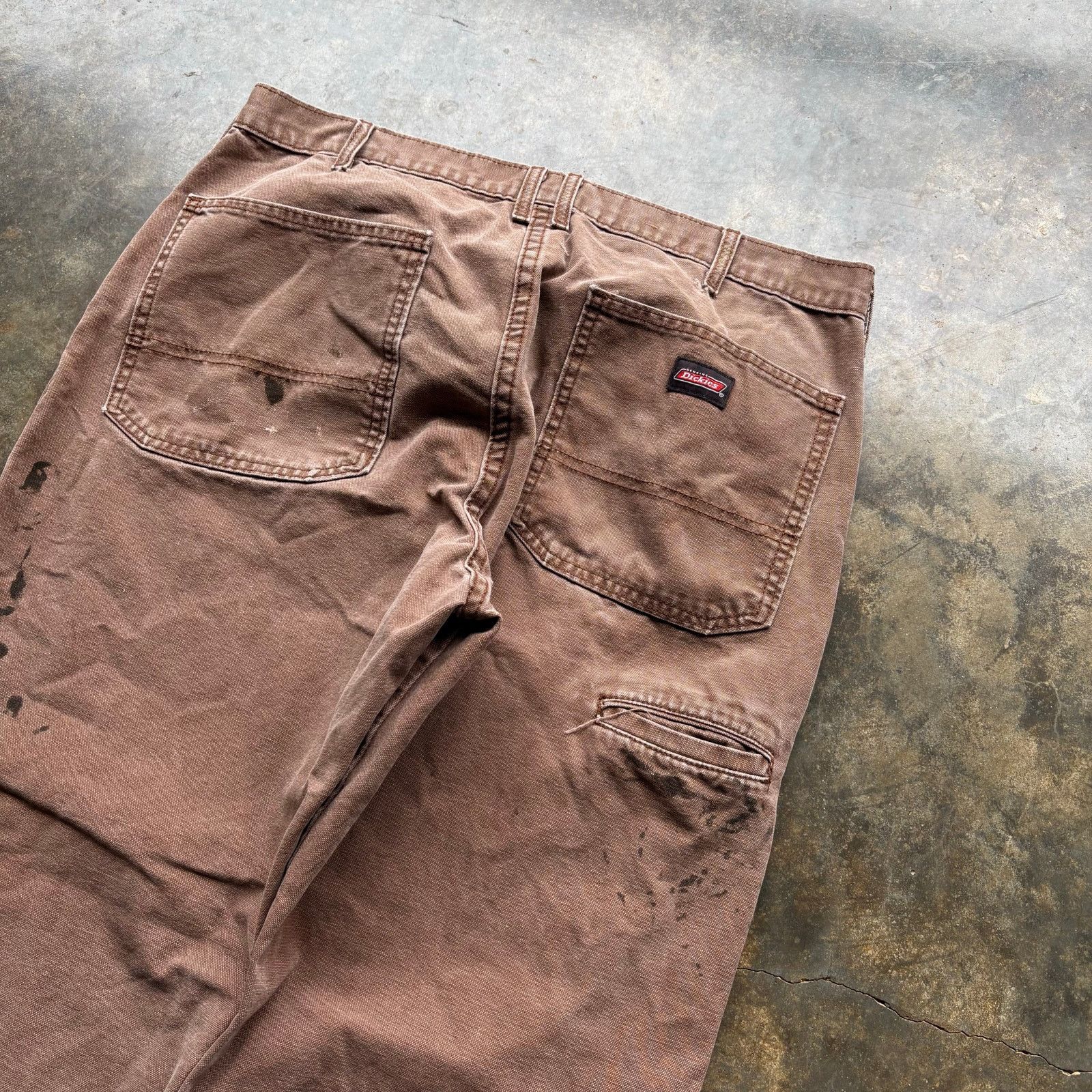 Dickies Vintage Y2k Essential Dickies Brown Work pants Size US 36 / EU 52 - 2 Thumbnail