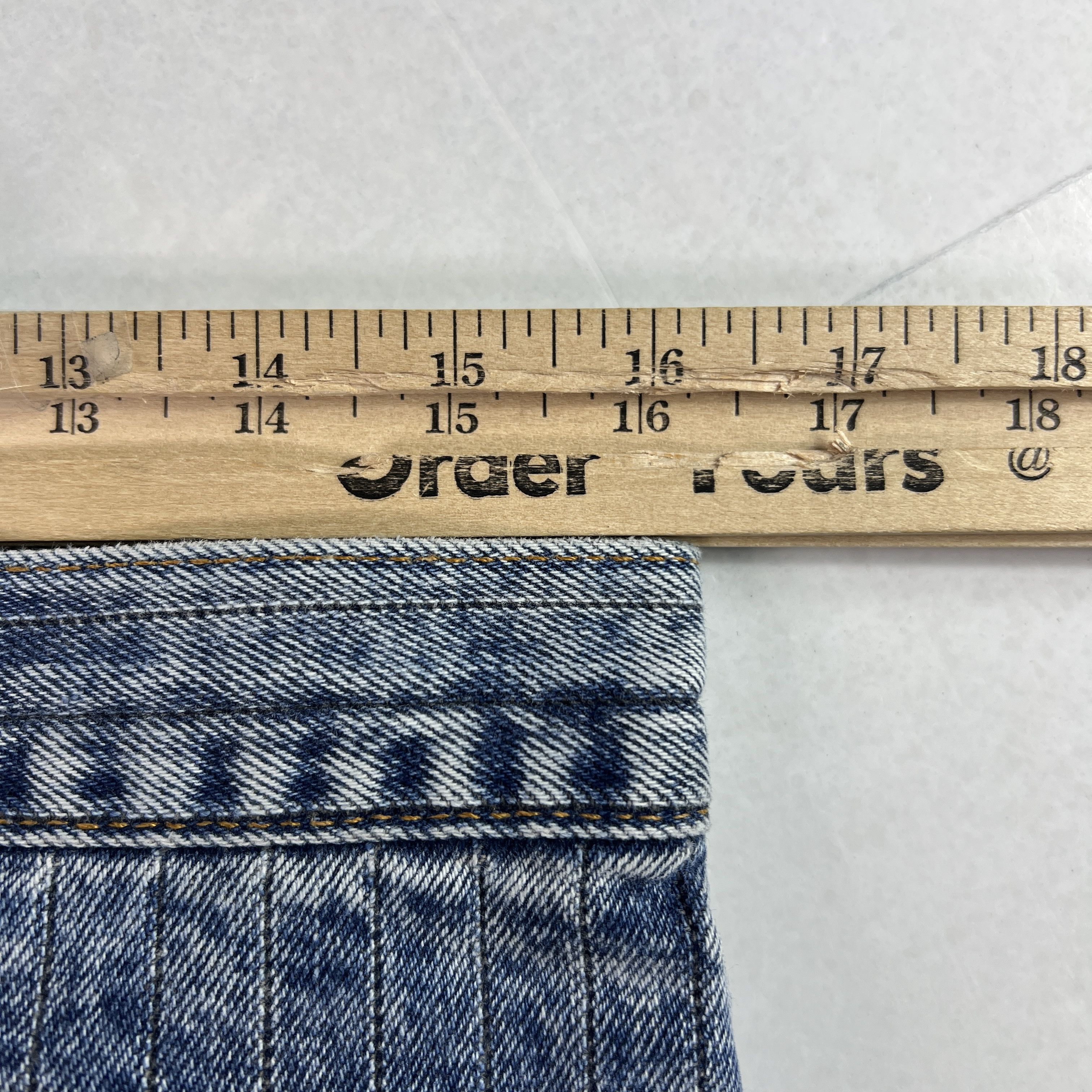 Levi's VTG 80s Levi's Jeans 550 Relaxed Blue Pinstripe Faded Denim Size US 32 / EU 48 - 25 Thumbnail