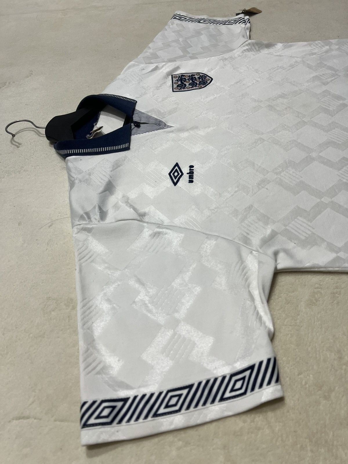 Umbro England 1990-92 Umbro Home Jersey Vintage Size US XL / EU 56 / 4 - 3 Thumbnail