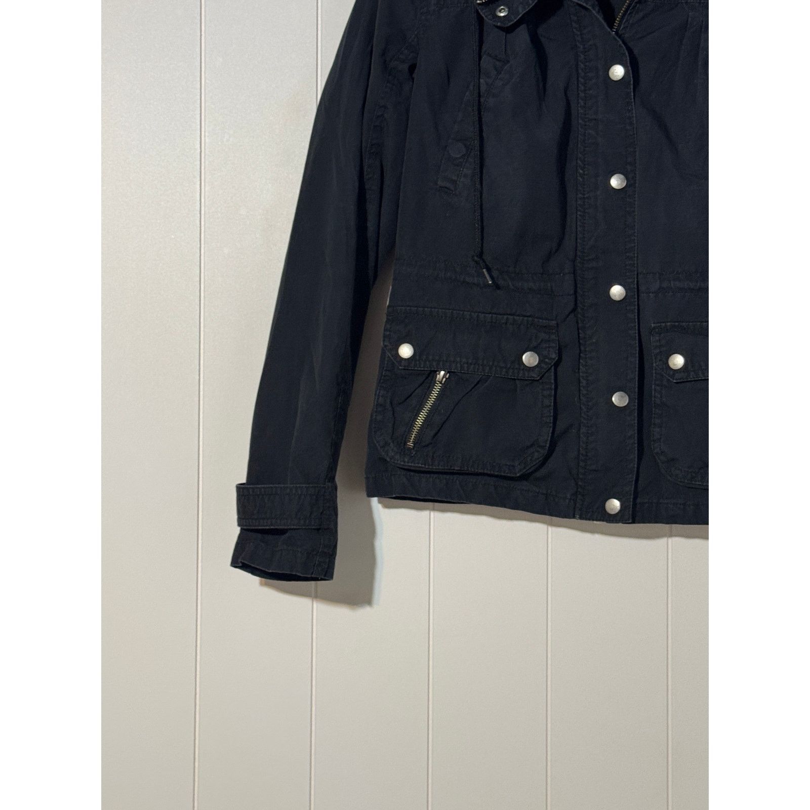 H&M H&M Hooded Cargo Utility Military Field Jacket · Black 6 Size M / US 6-8 / IT 42-44 - 6 Thumbnail