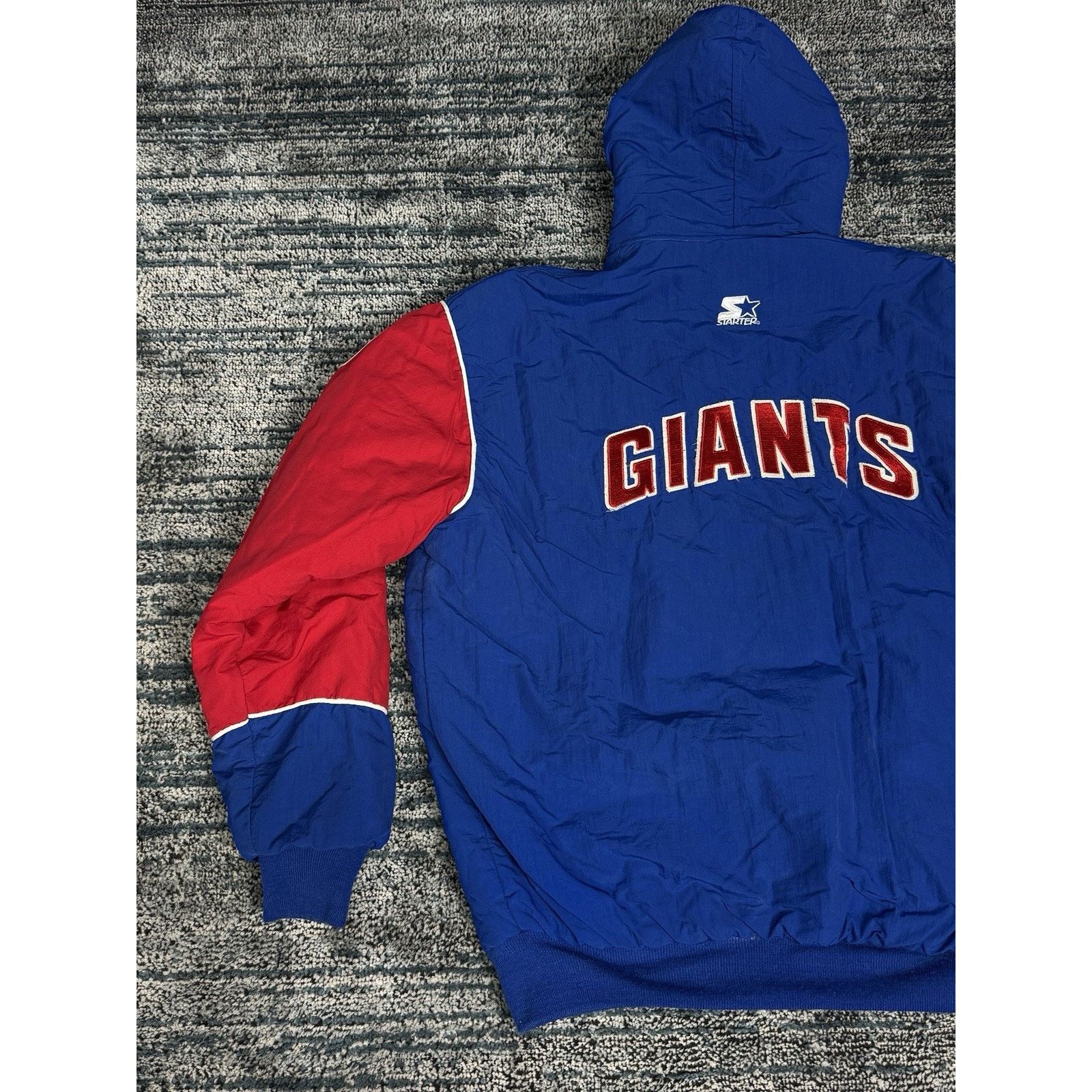 Starter New York Giants 1990s Vintage NFL Satin Starter SZ XL Size US XL / EU 56 / 4 - 5 Thumbnail