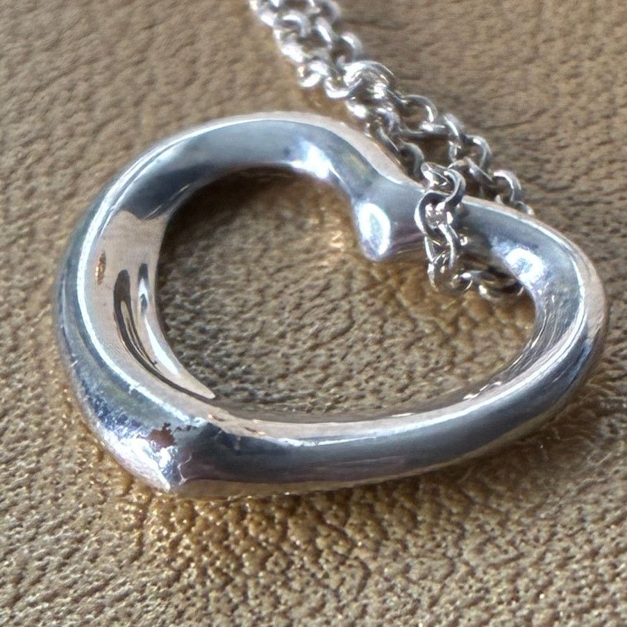 Tiffany & Co. Tiffany & Co Elsa Peretti Sterling Silver Heart Necklace Size ONE SIZE - 12 Thumbnail