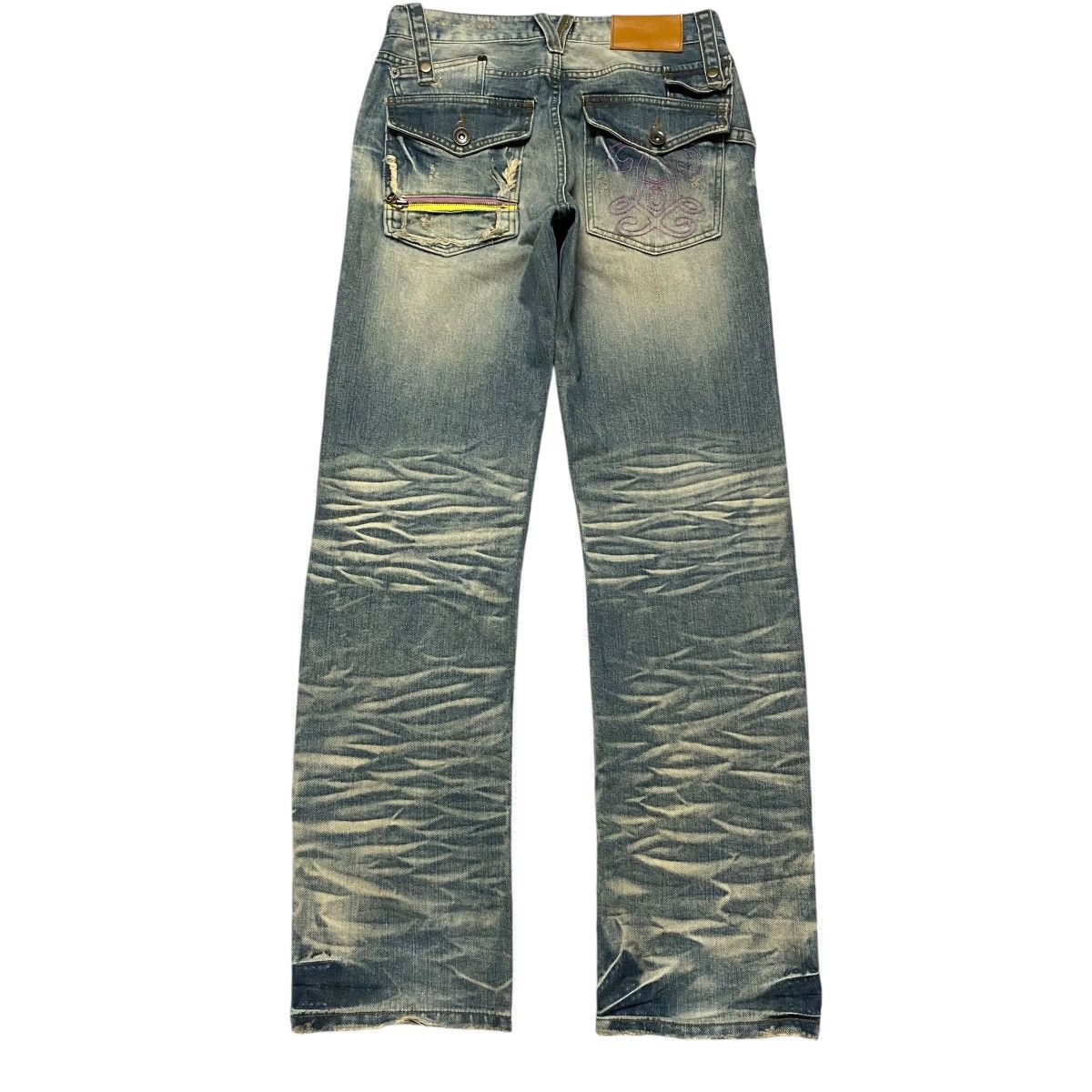 Japanese Brand LAX OUTFITTERS Denim Clawmark Distressed Jeans Size US 30 / EU 46 - 1 Thumbnail