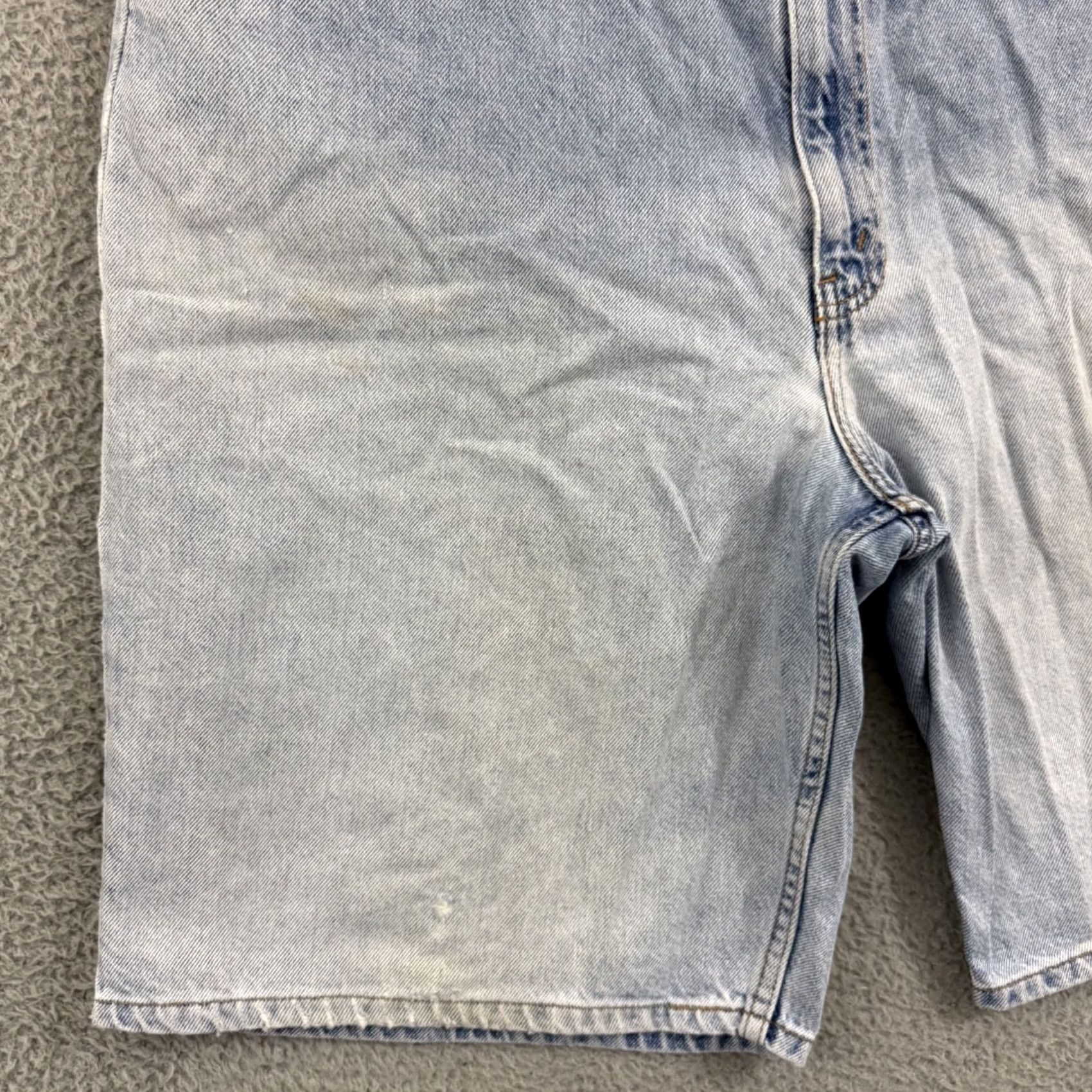 Levi's VINTAGE Levi's Shorts Mens 40 Blue 560 Loose Fit Denim 90s Baggy Jorts Orange Tab Bermuda Relaxed Size US 40 / EU 56 - 3 Thumbnail